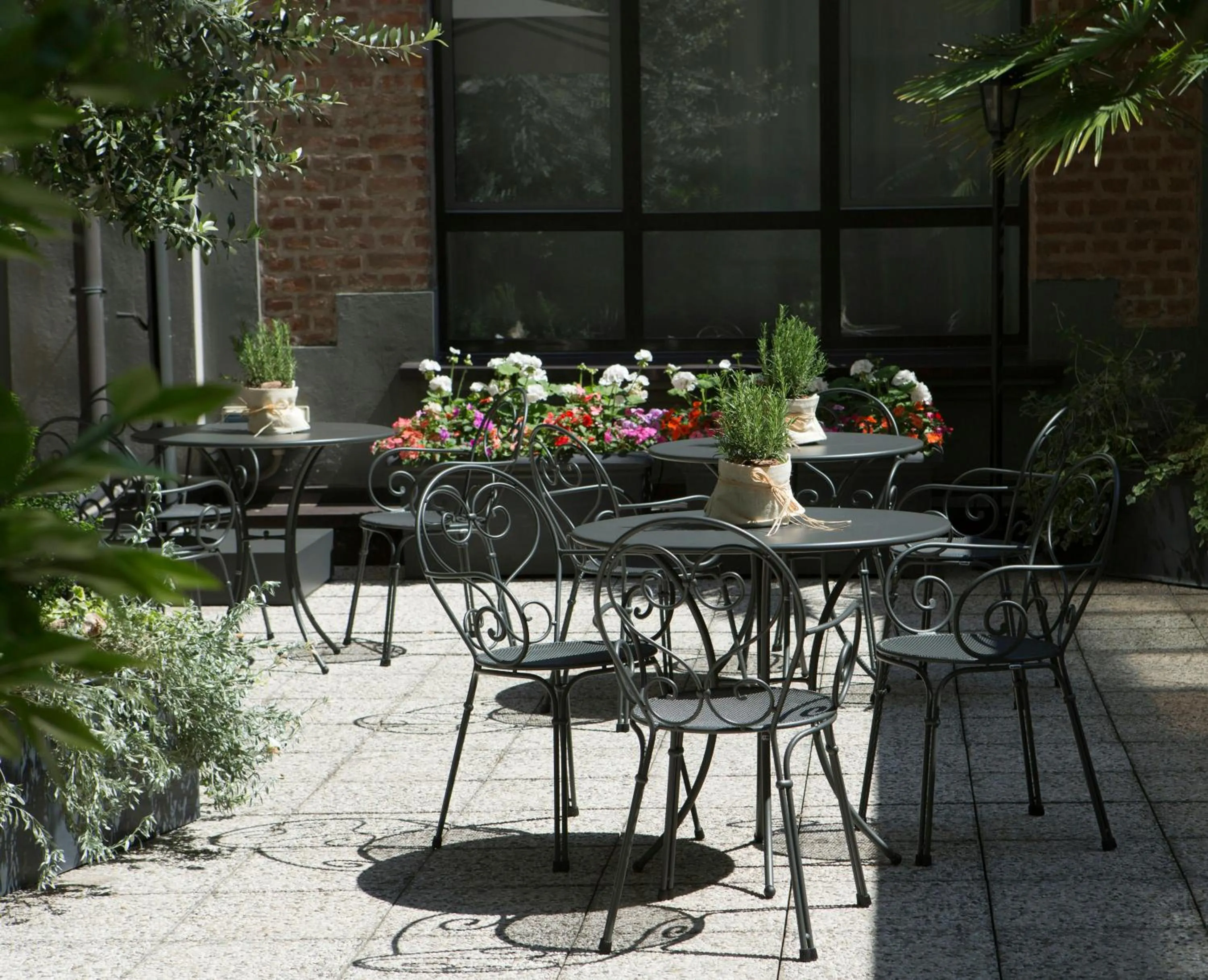 Inner courtyard view in Starhotels Business Palace