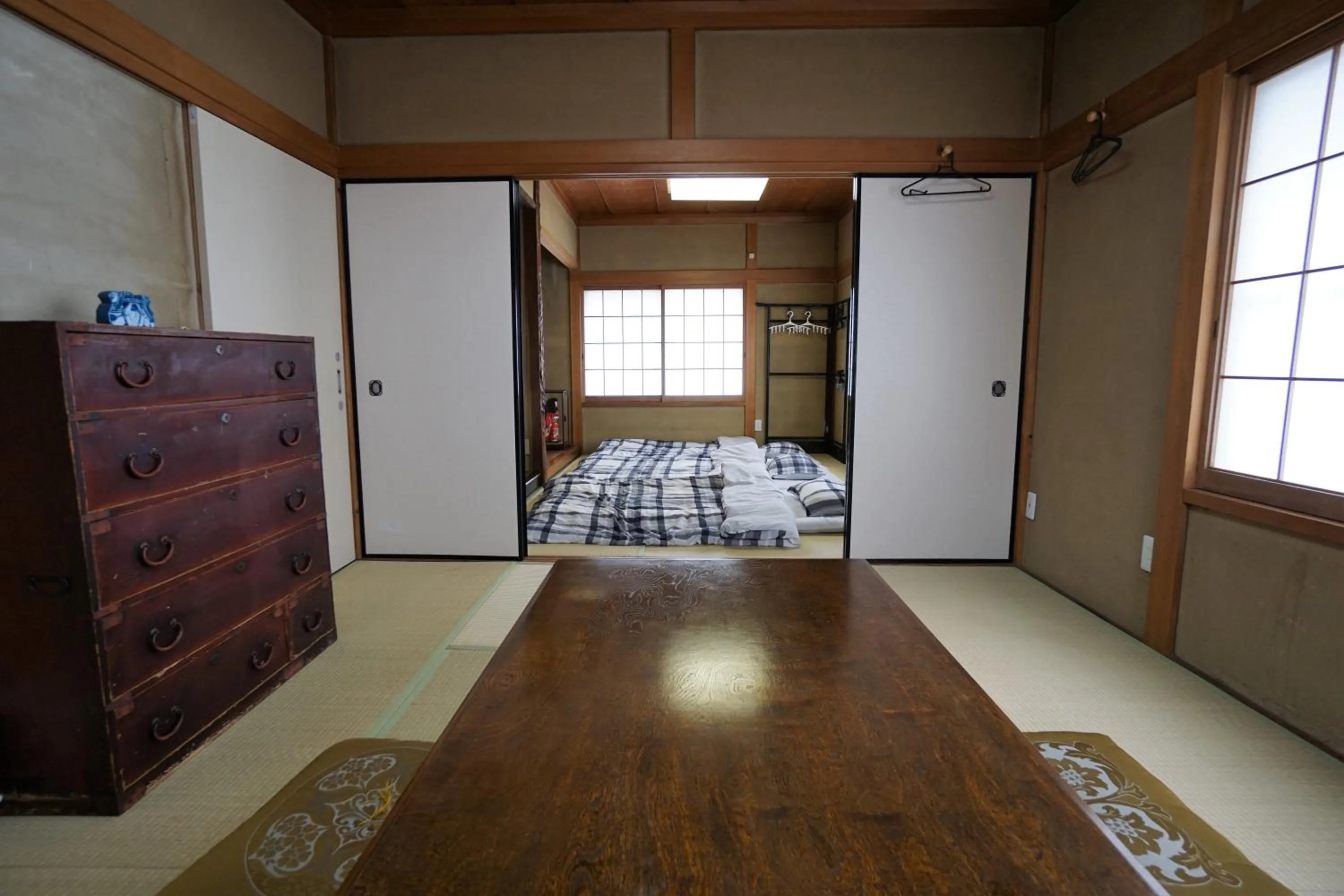Dining area, Bed in Villa Kyoto Saiin