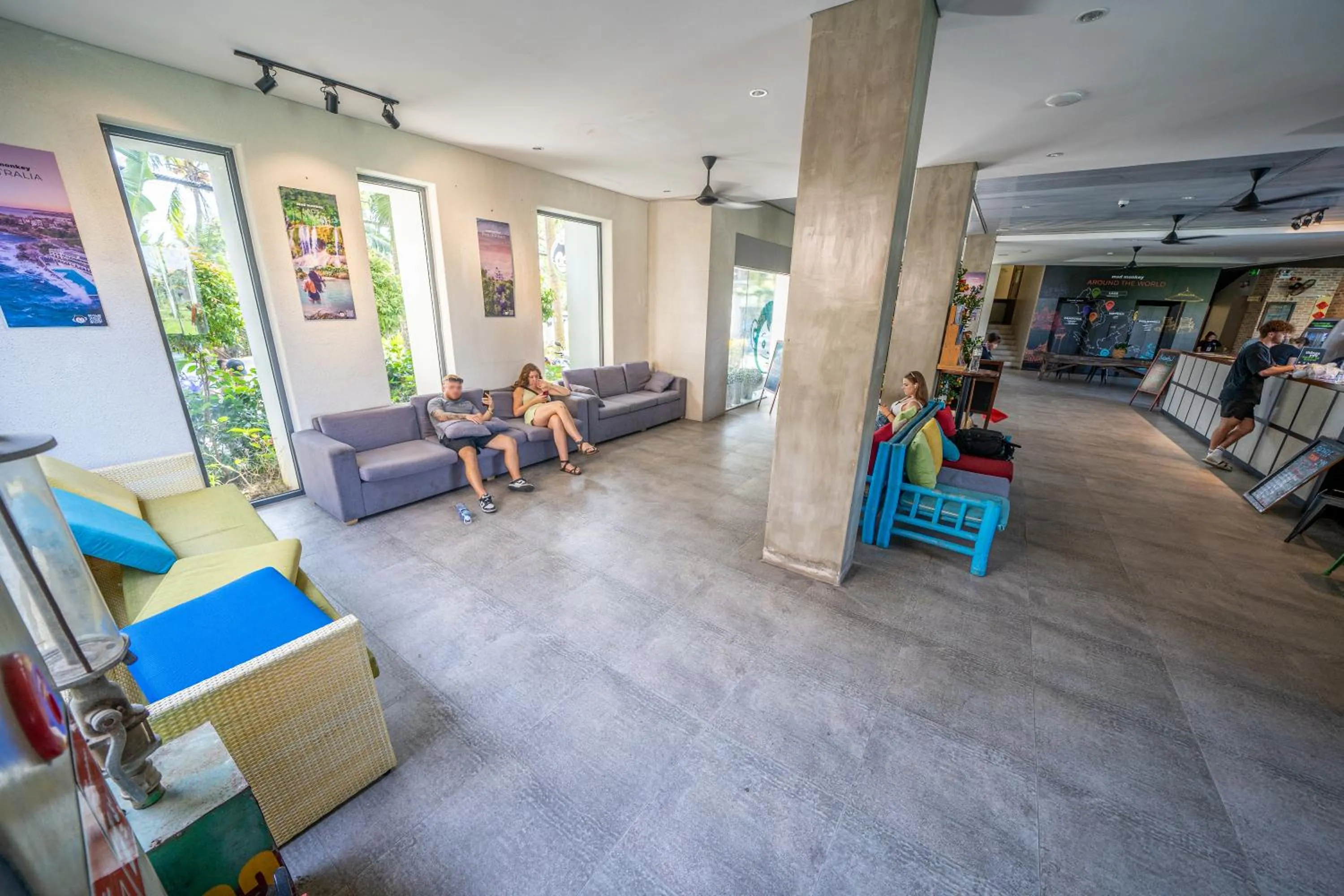 Seating area in Mad Monkey Hoi An