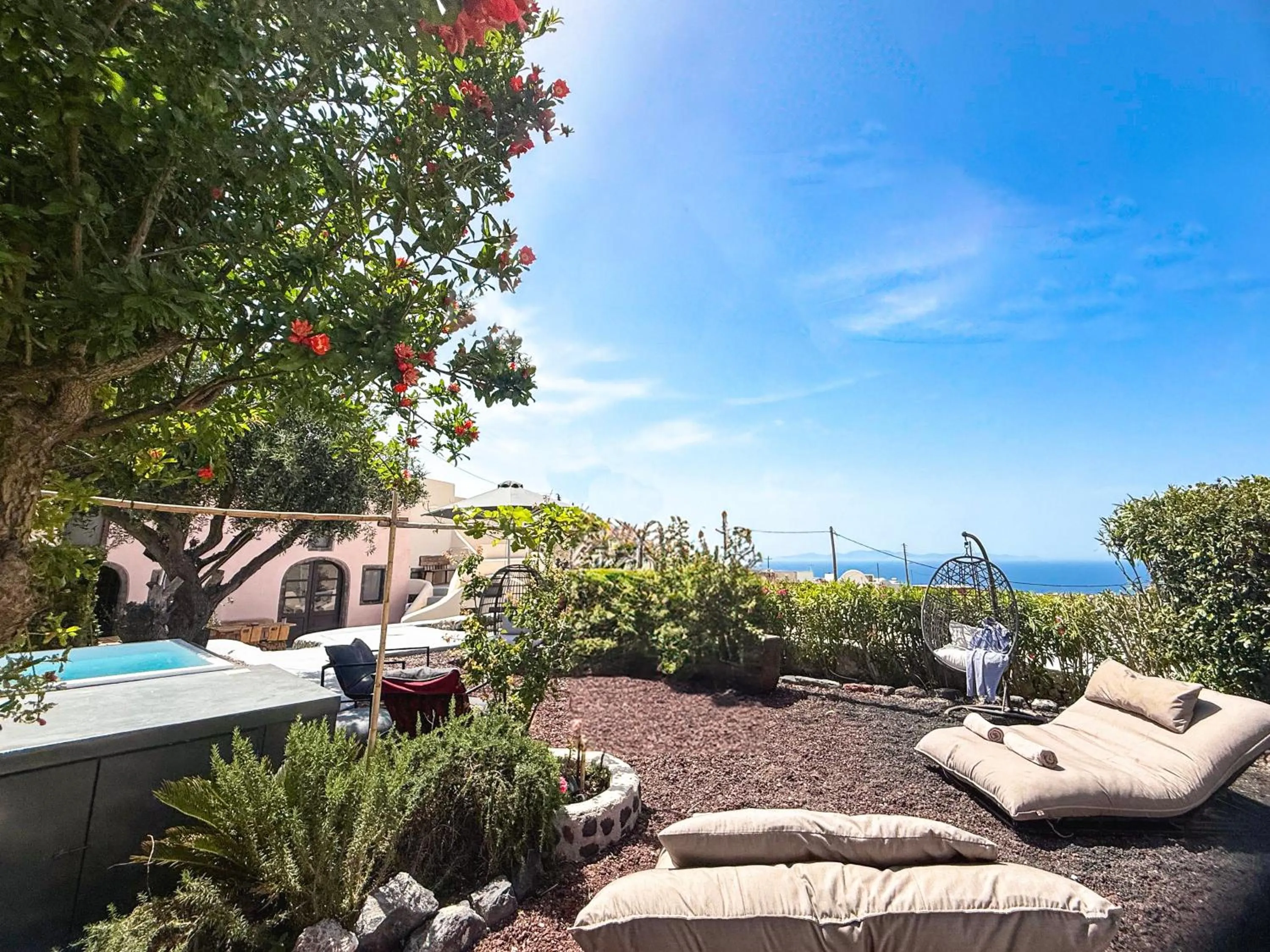 Garden in Elysian Santorini