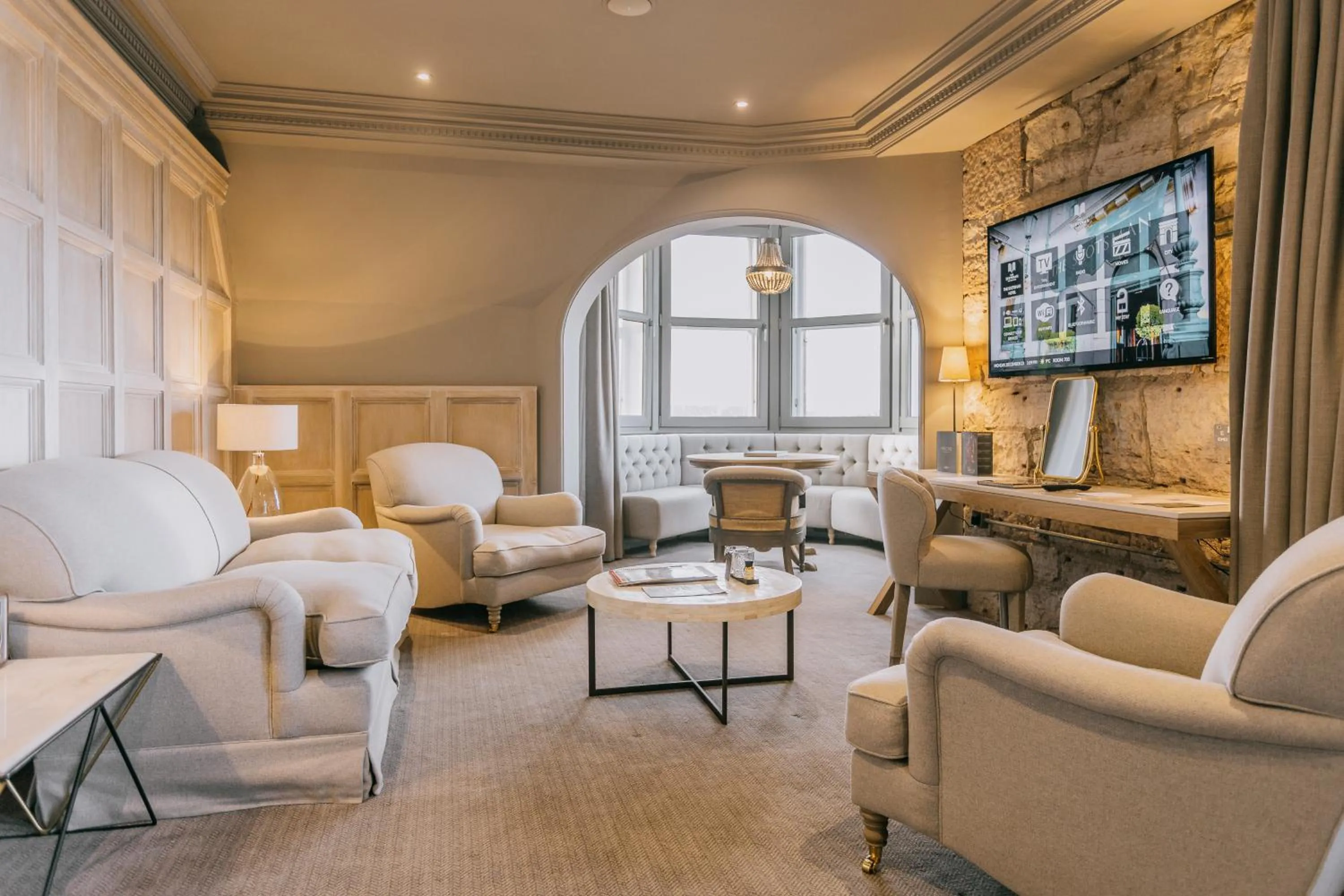 Living room in The Scotsman Hotel