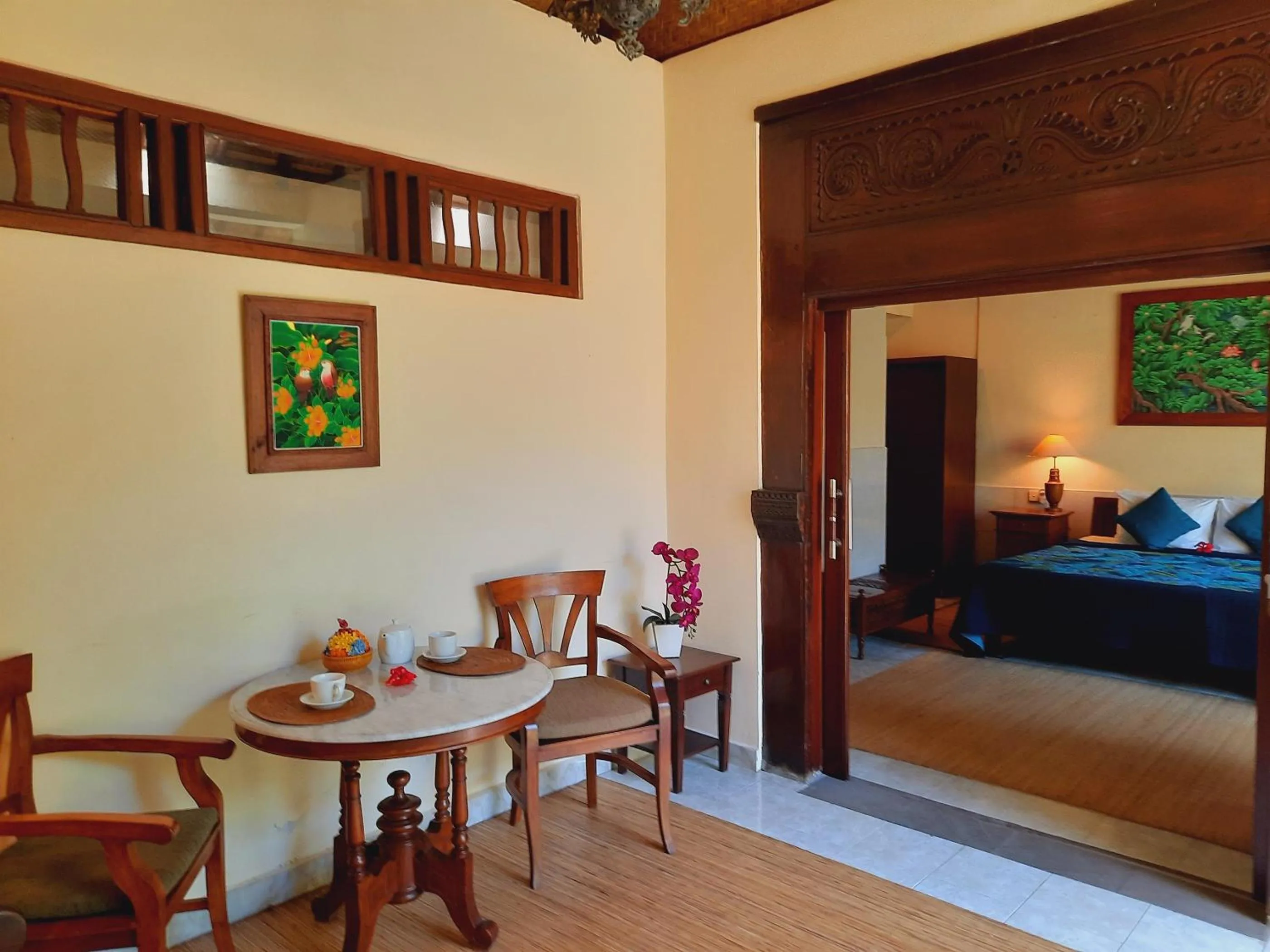 Balcony/Terrace, Bed in Alam Indah Ubud