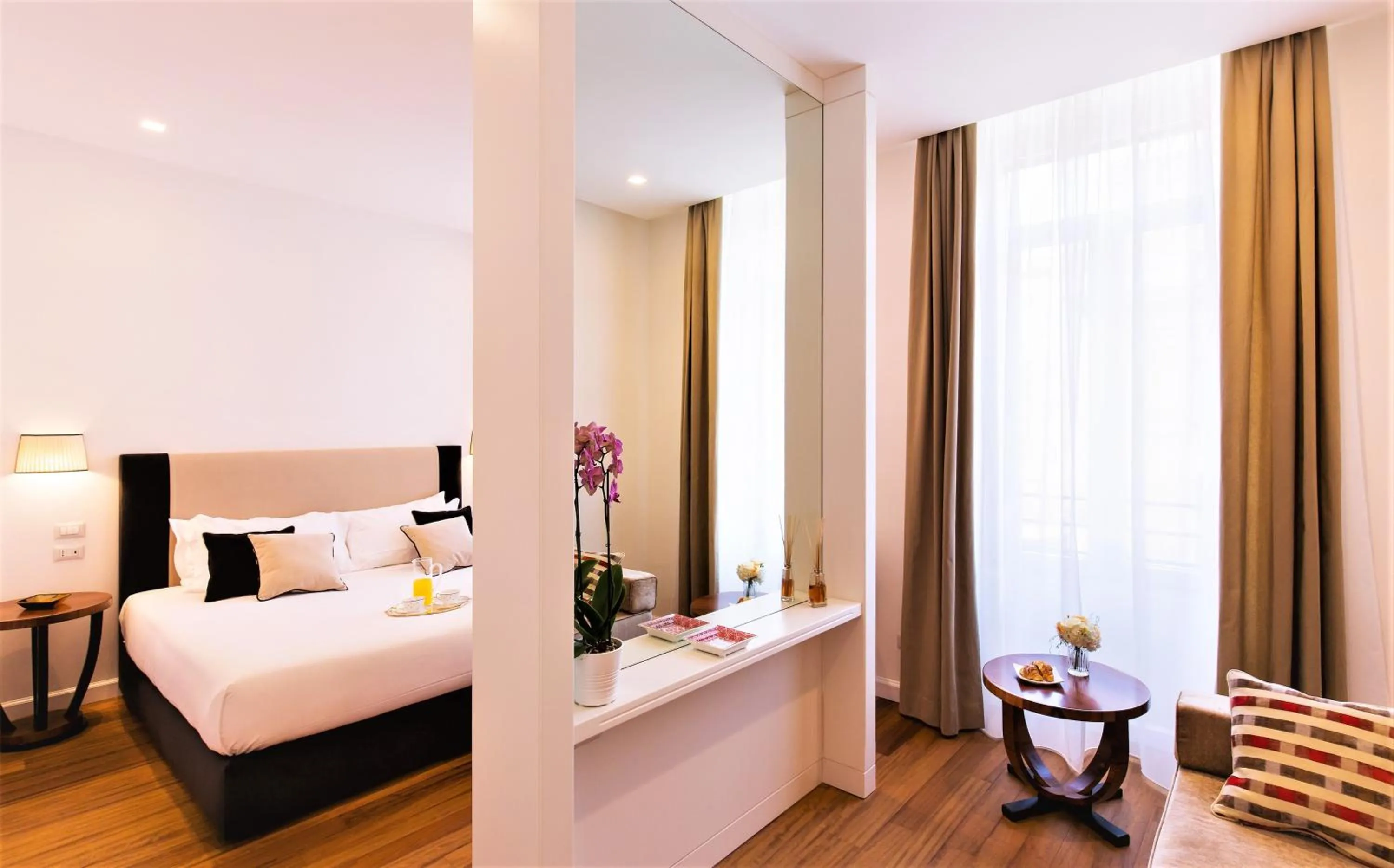 Bedroom, Bed in 900 Piazza del Popolo