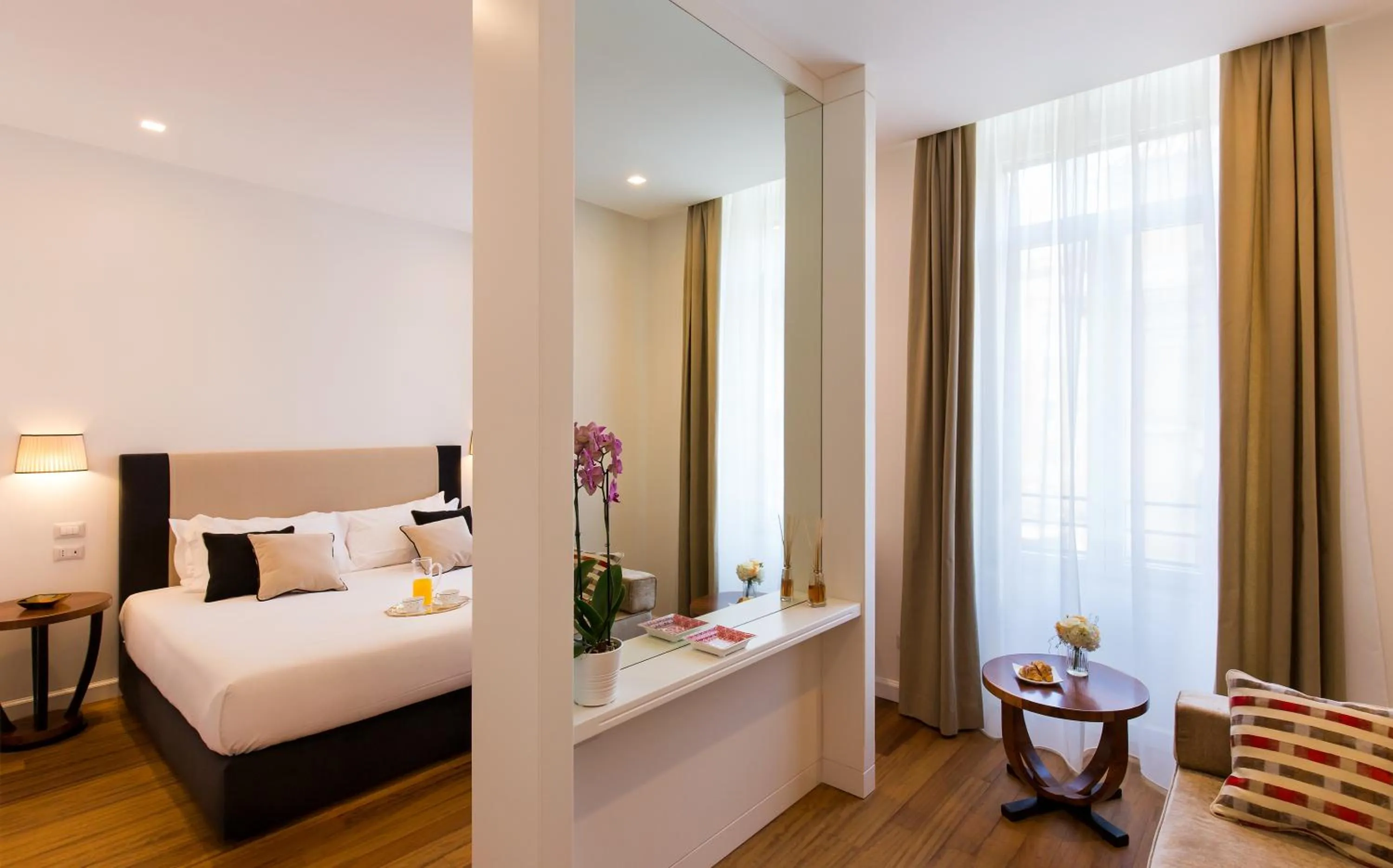 Bedroom, Bed in 900 Piazza del Popolo