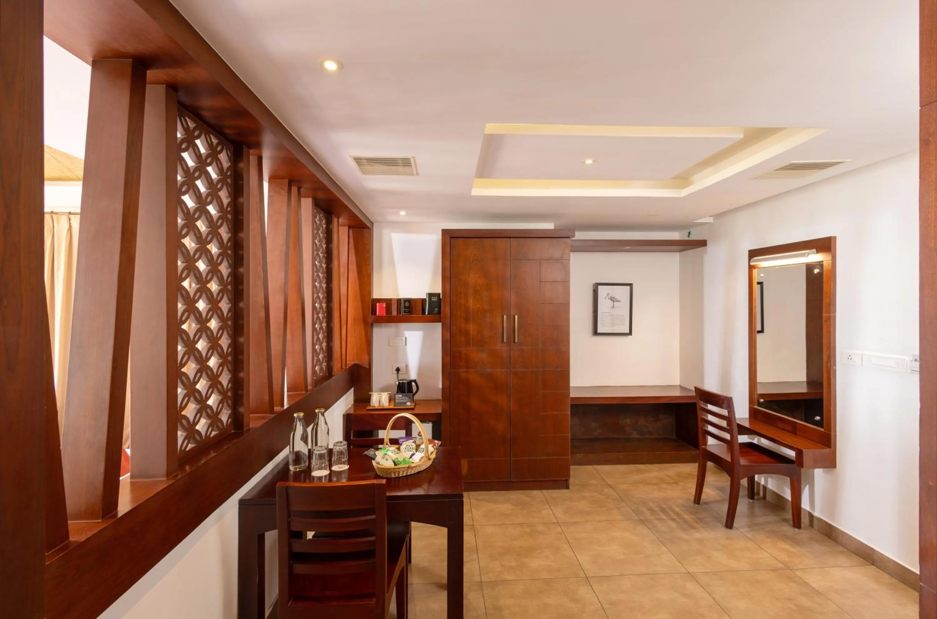 Living room in Lake Canopy Alleppey