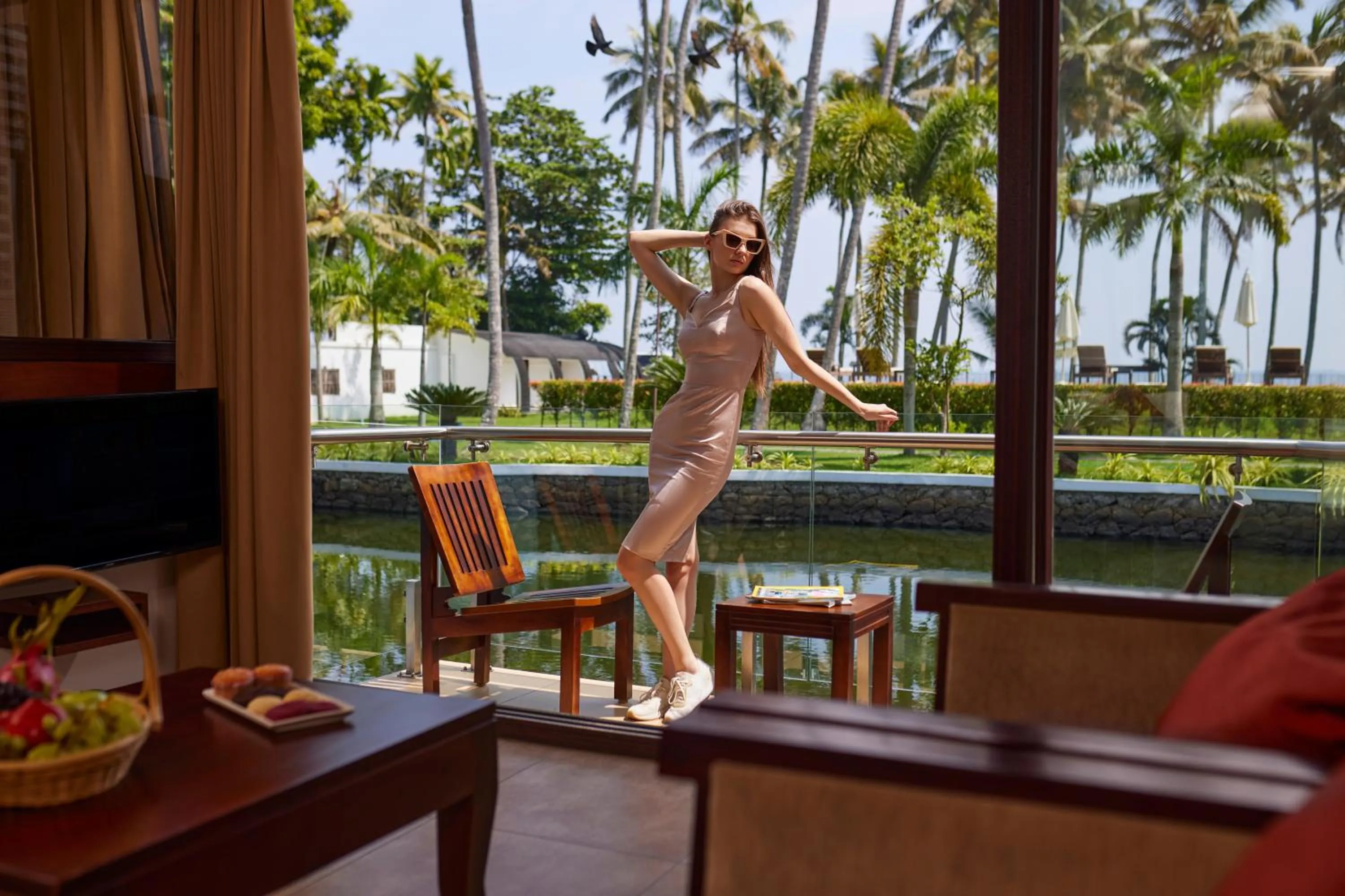 Balcony/Terrace in Lake Canopy Alleppey