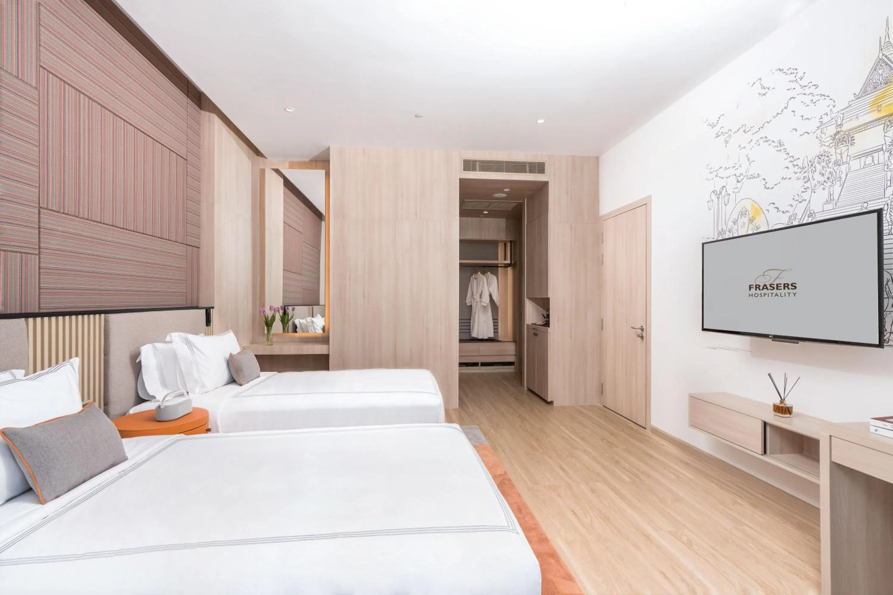 View (from property/room), Bed in Capri by Fraser, Phnom Penh