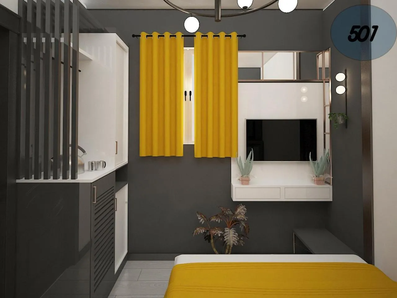 TV and multimedia, Bed in Exporoyal Hotel