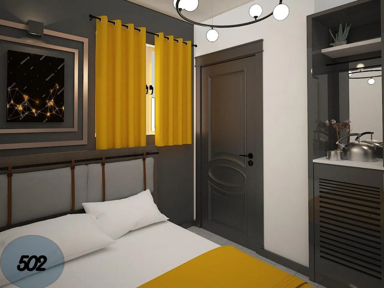 Bed in Exporoyal Hotel