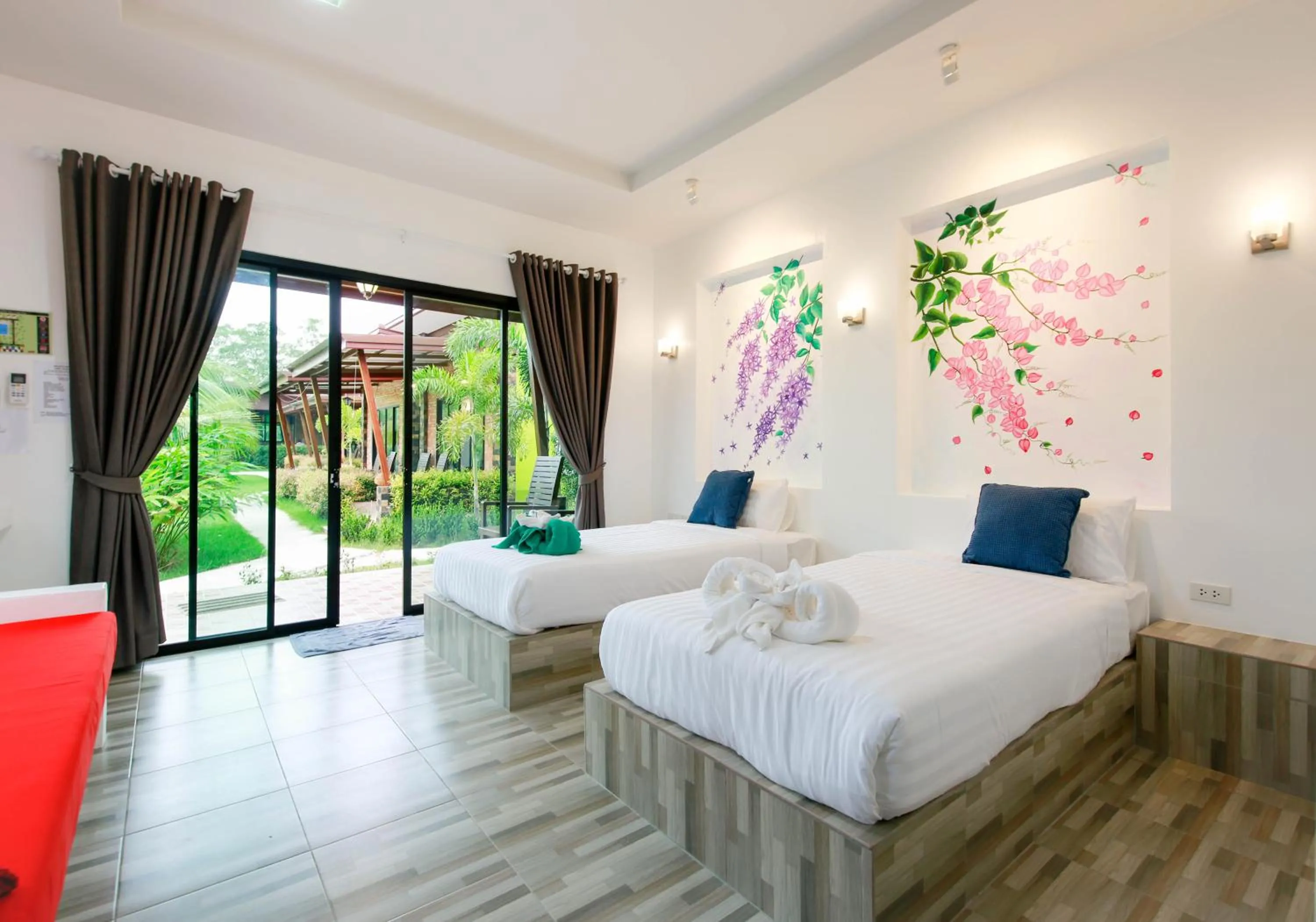 Bed in Siri Lanta Resort