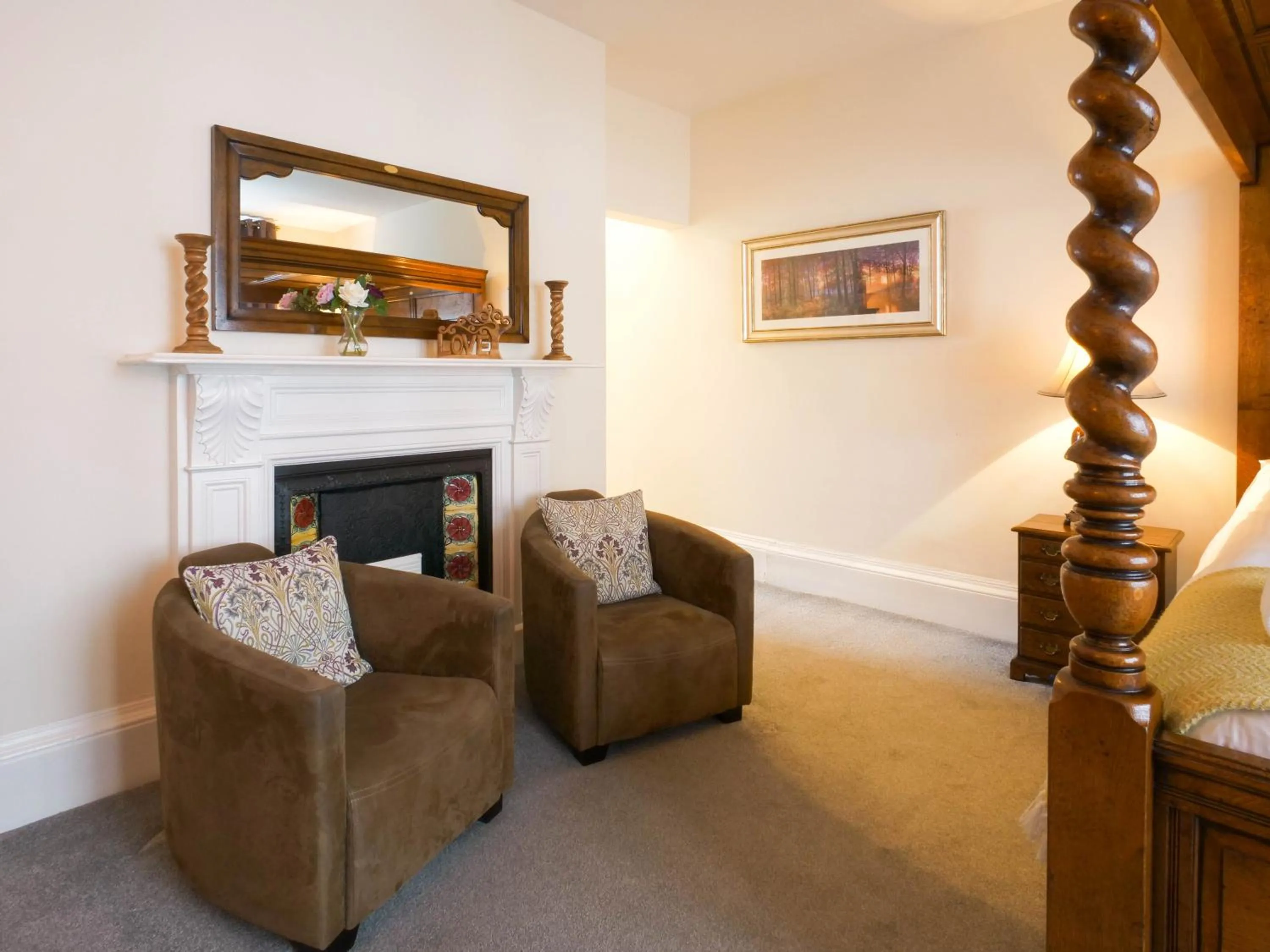 Bed in The Black Boy Inn