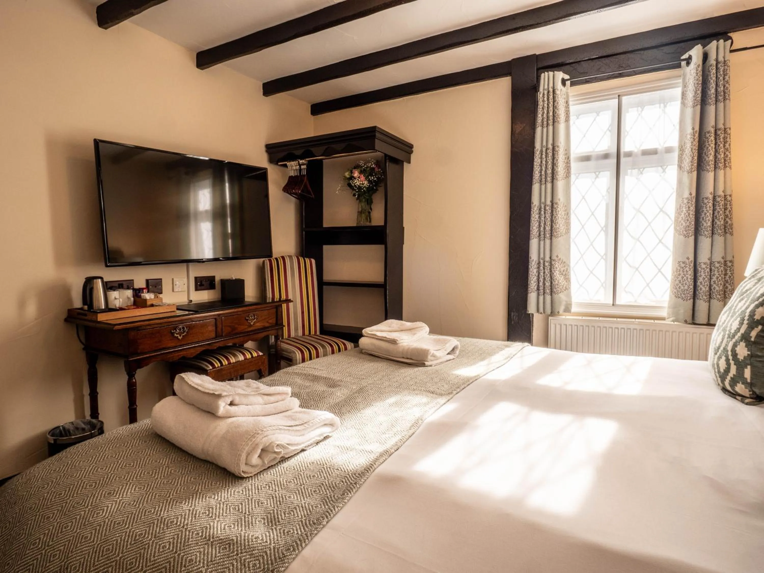 Bed in The Black Boy Inn