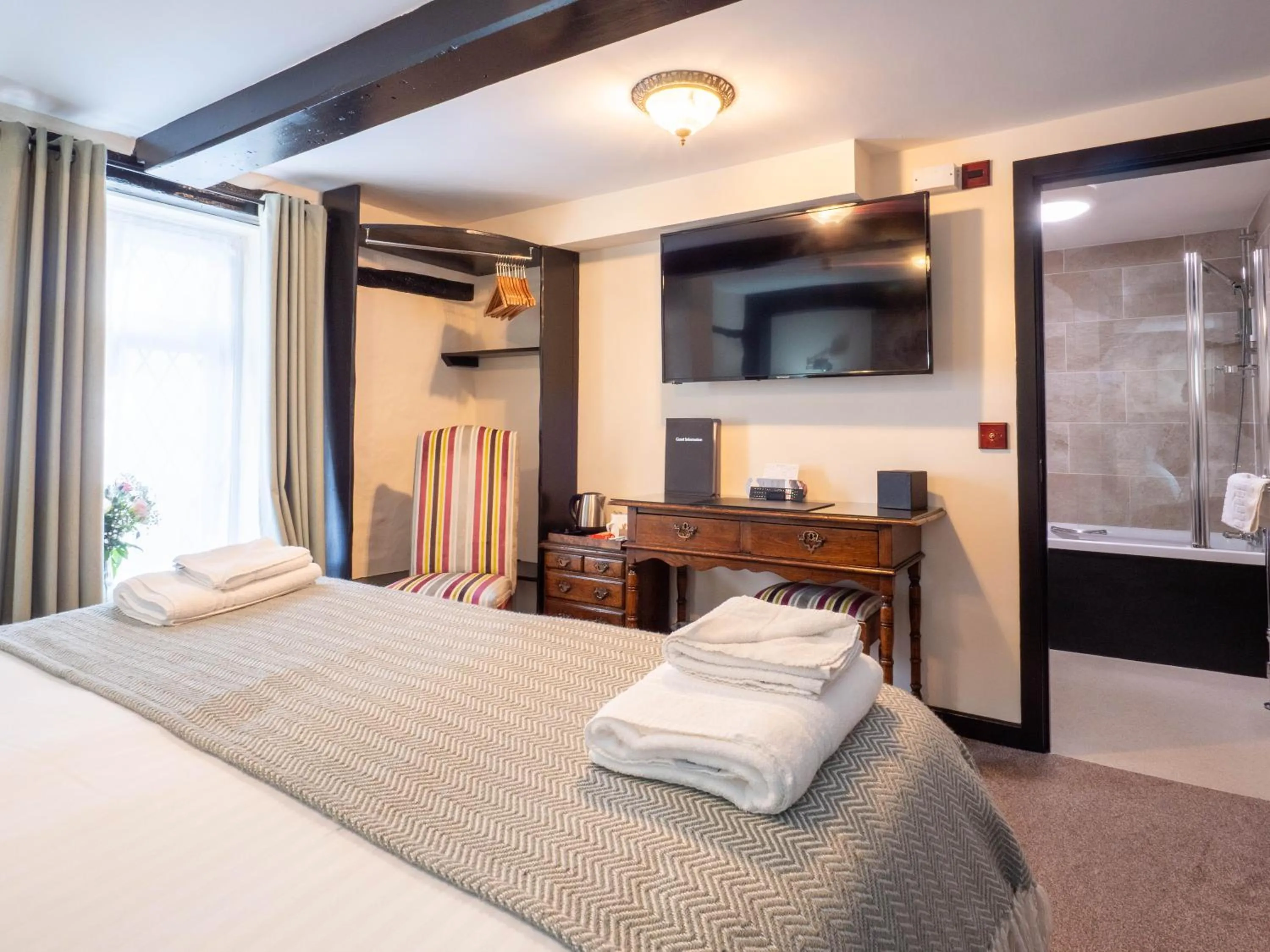 Bed in The Black Boy Inn