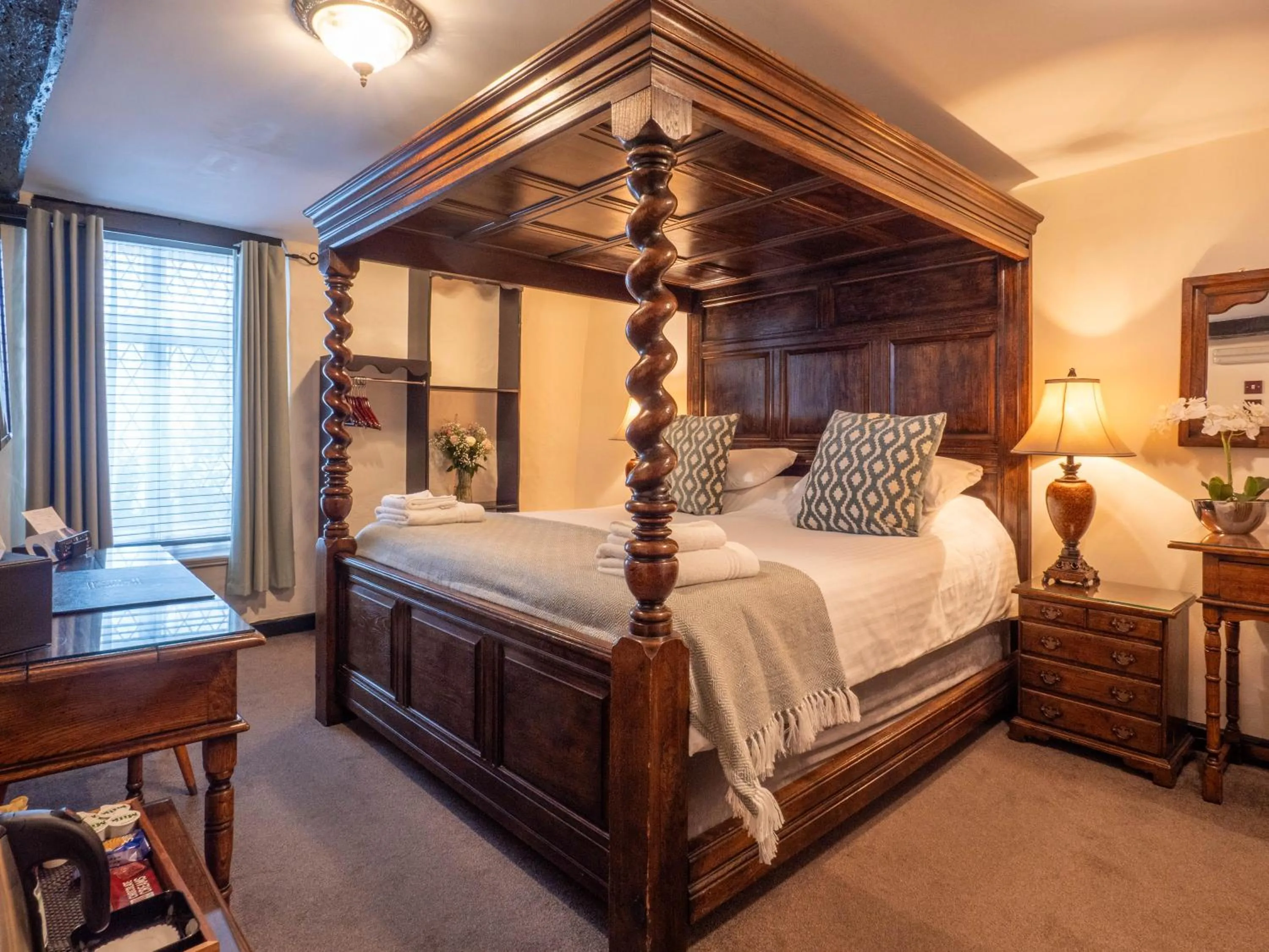 Bed in The Black Boy Inn