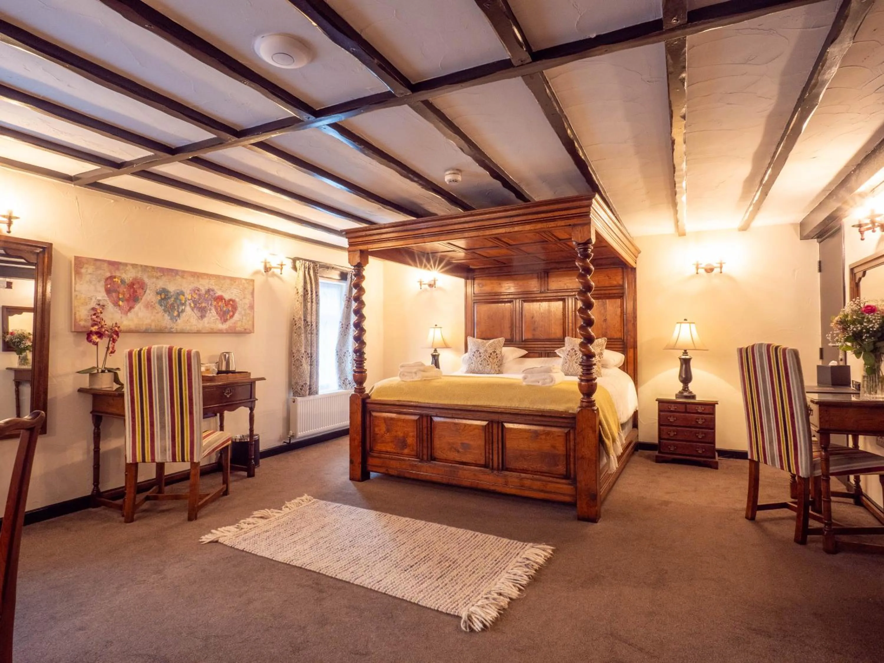 Bed in The Black Boy Inn