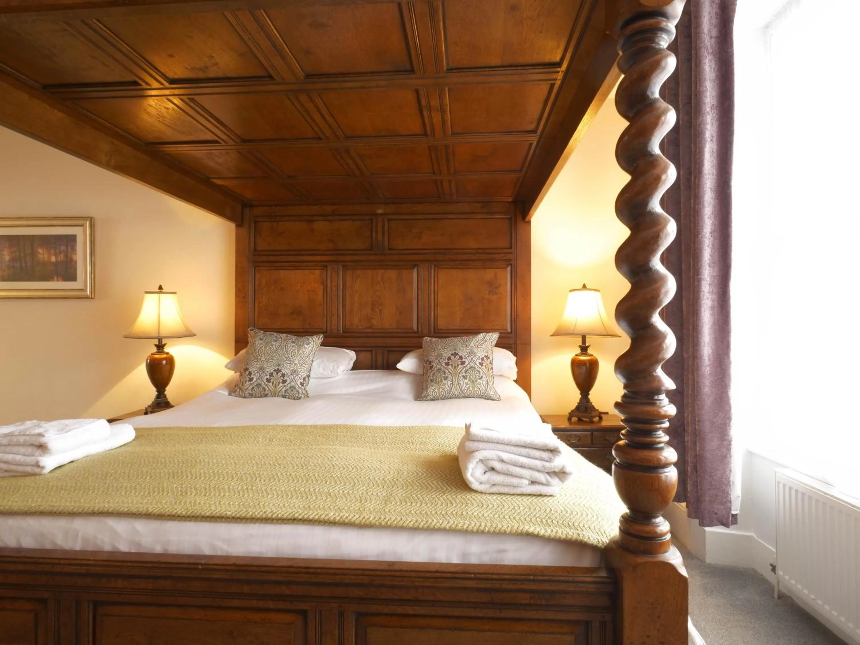 Bed in The Black Boy Inn