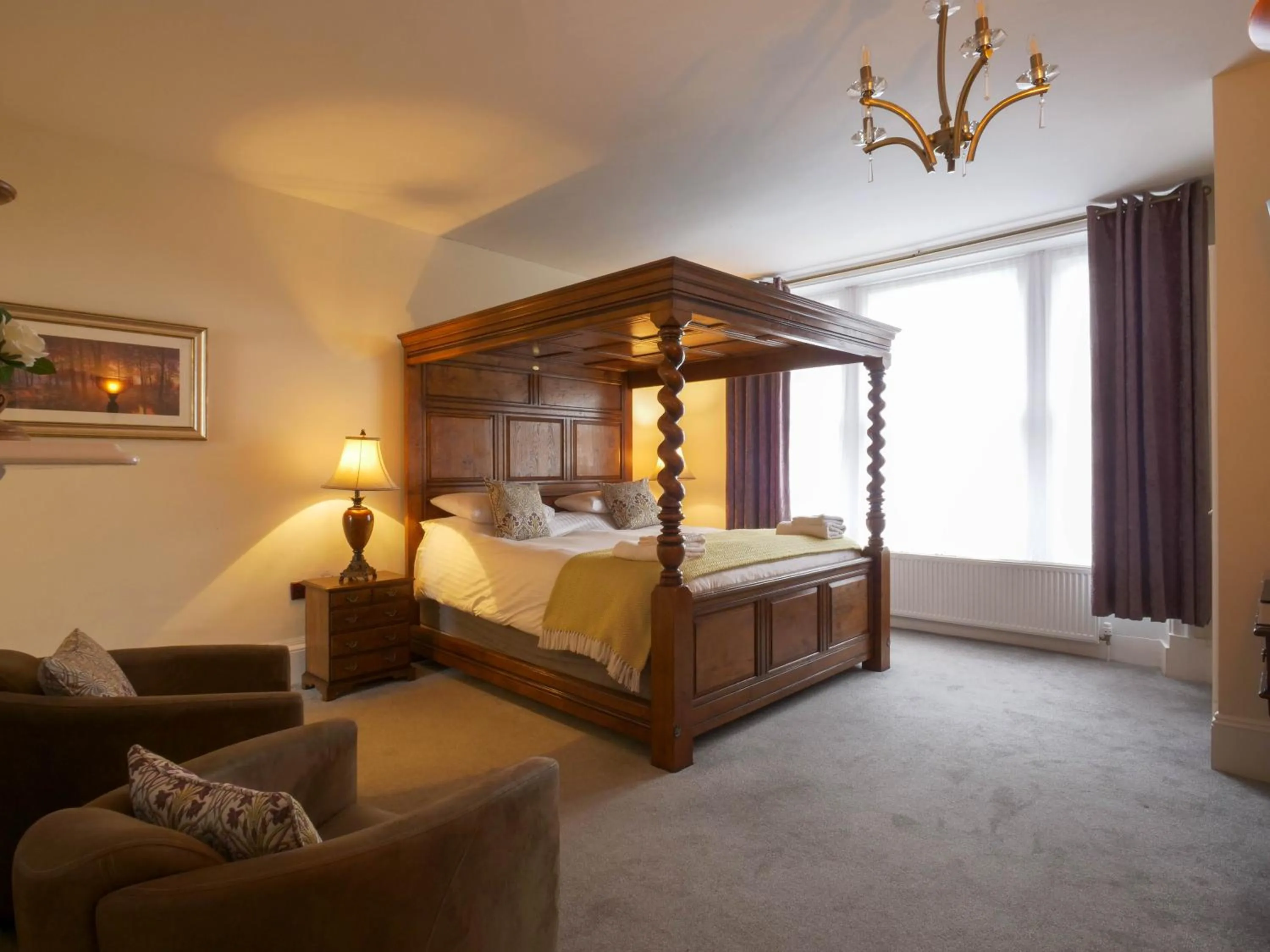 Bed in The Black Boy Inn