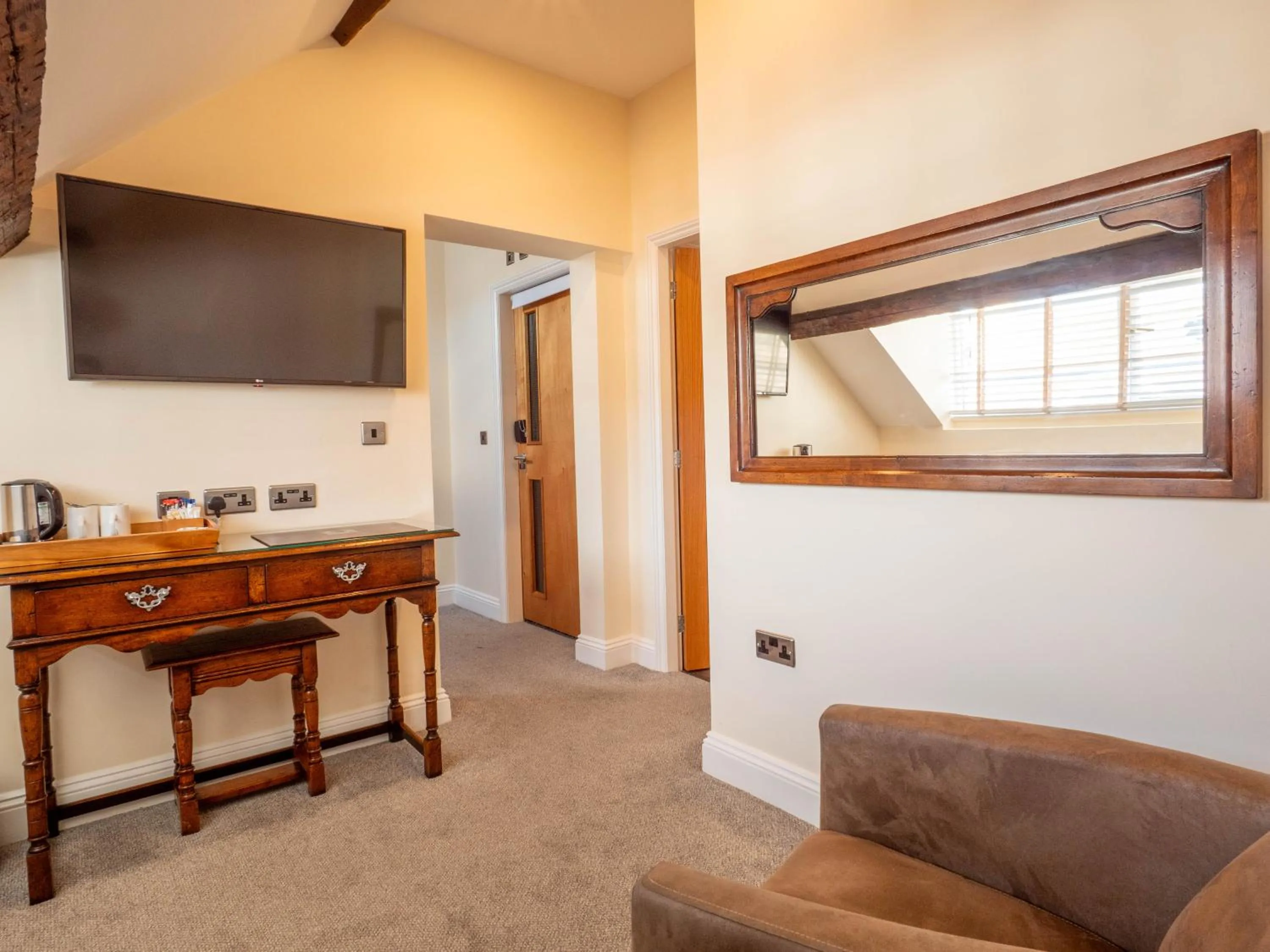 Seating area in The Black Boy Inn
