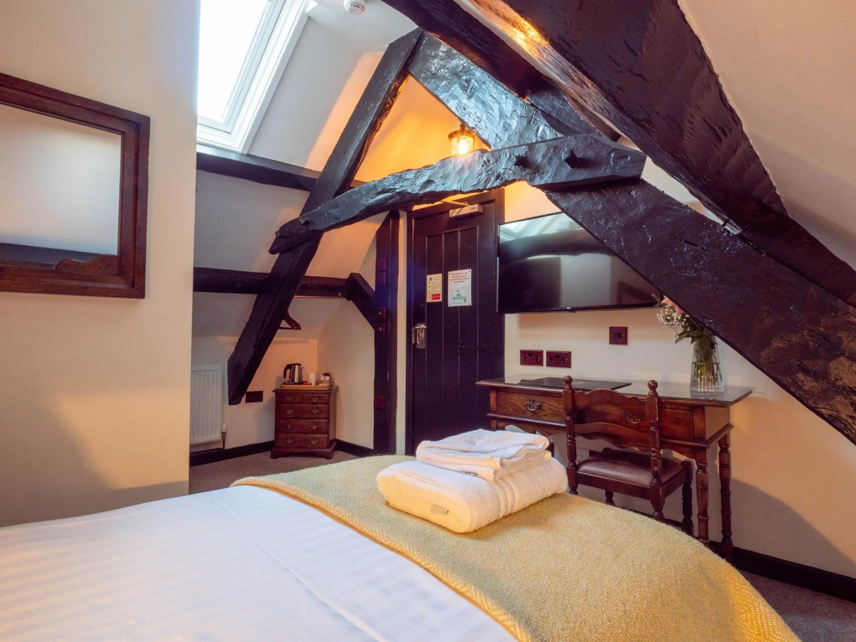 Bed in The Black Boy Inn