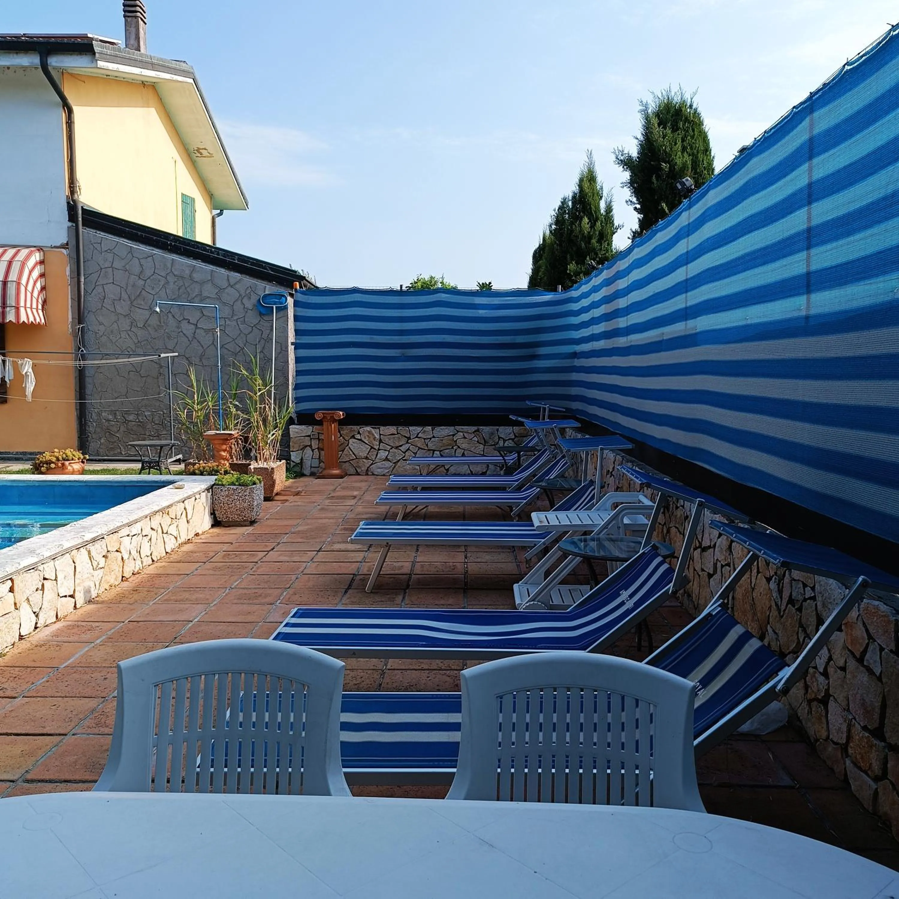 Pool view in Ca' Le Rose