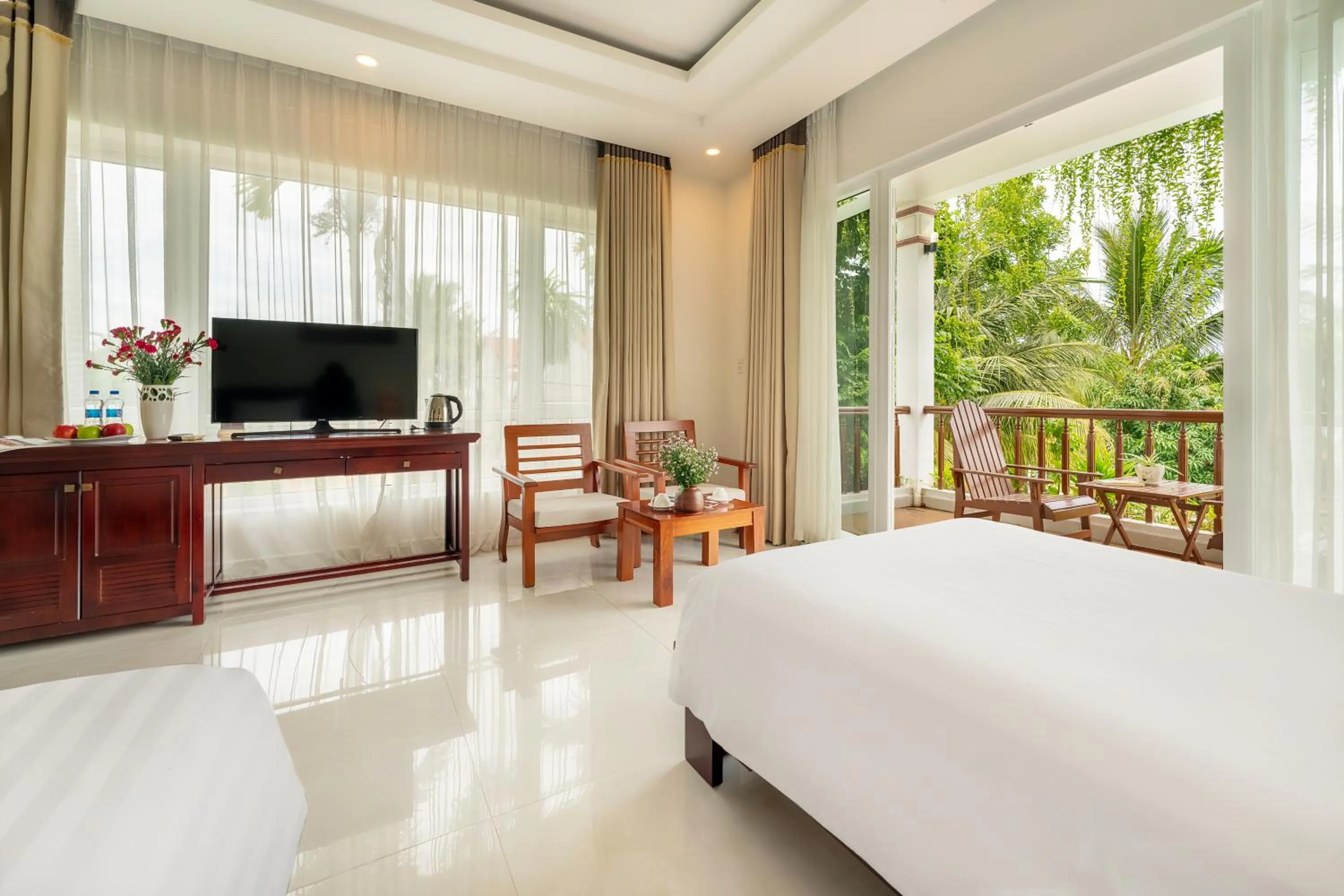 Natural landscape, Bed in Hoi An Palmy Villa