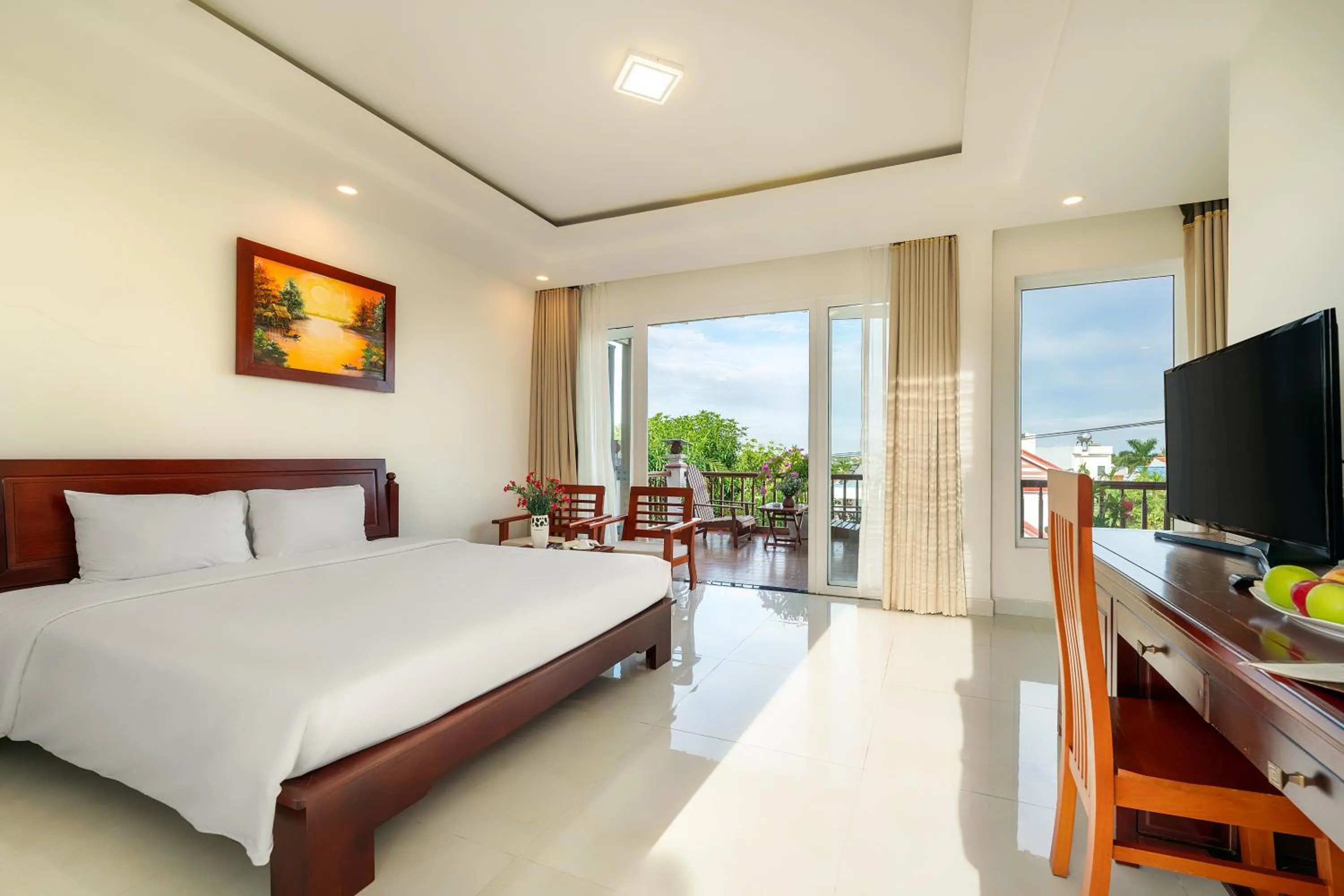 Natural landscape, Bed in Hoi An Palmy Villa