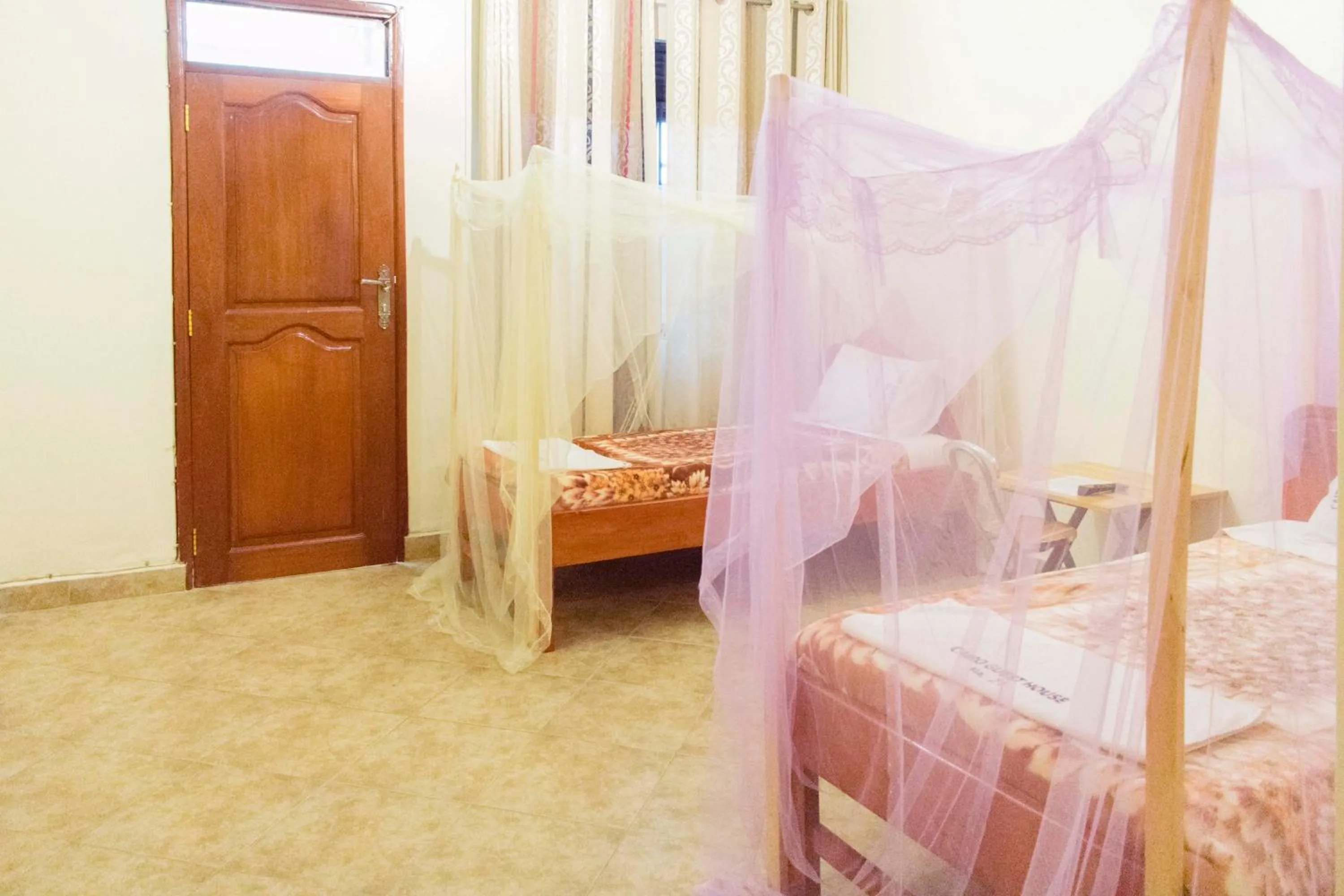 Bed in Japs Motel Mbarara