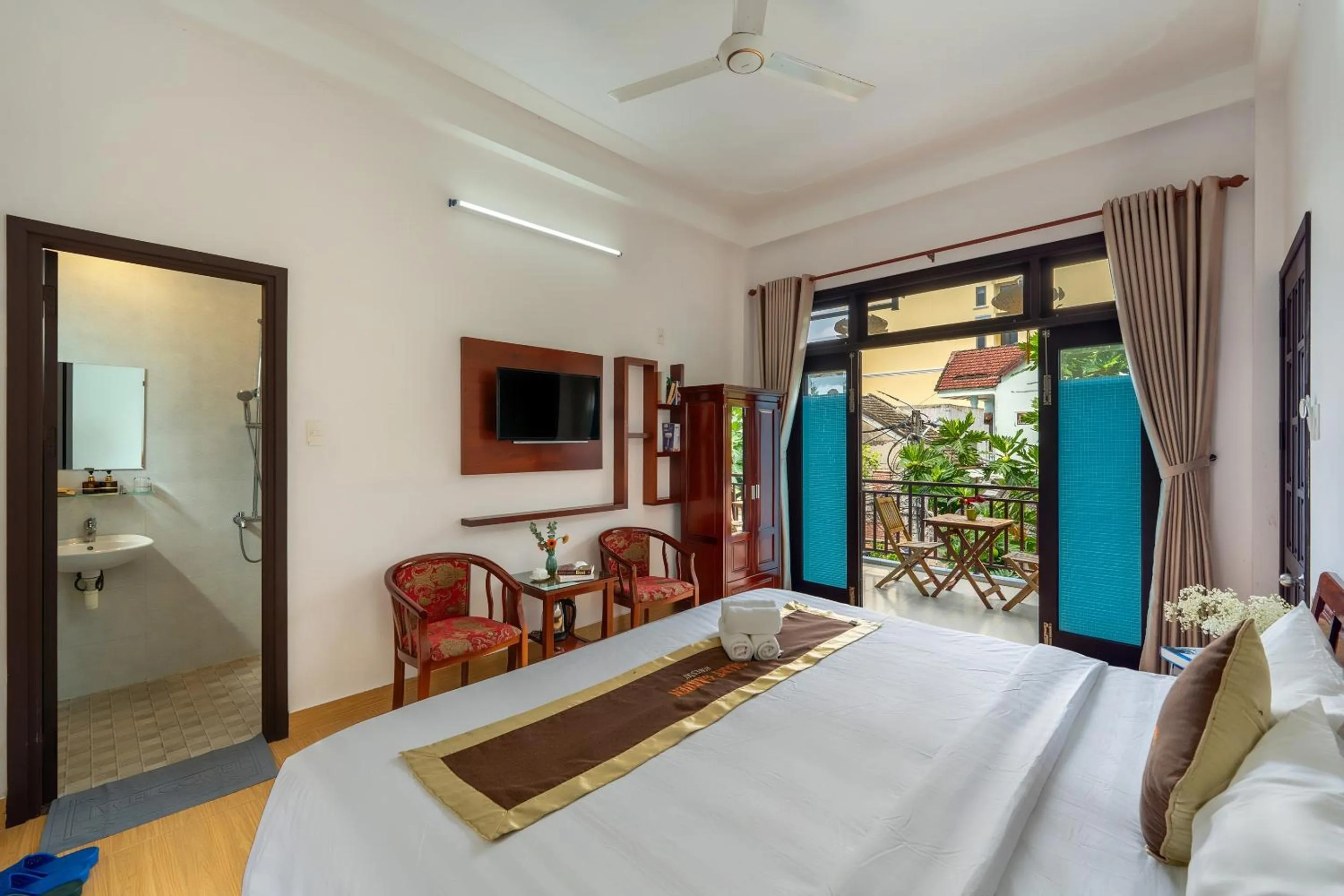Bed in Smart Garden Homestay