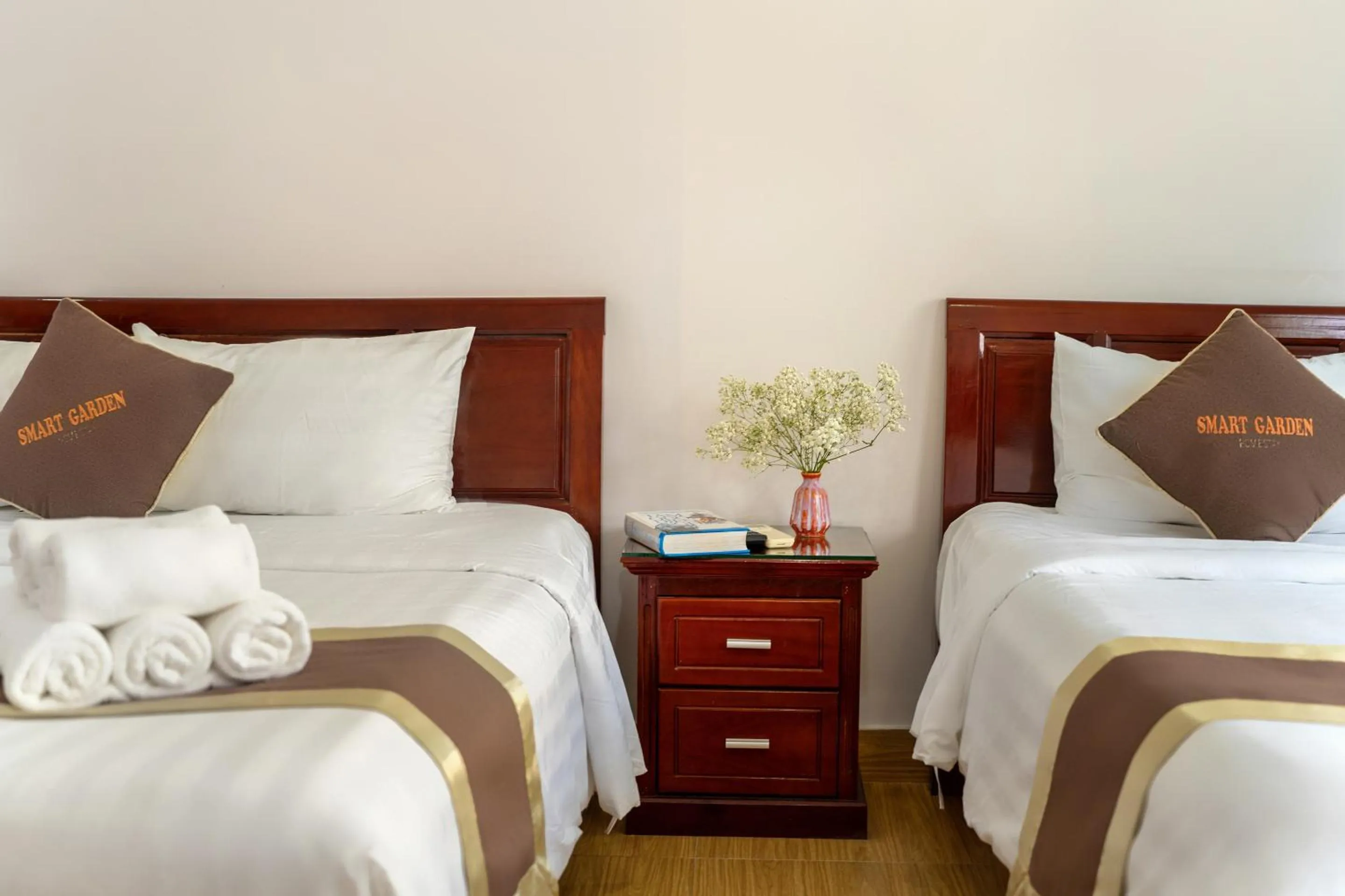 Bed in Smart Garden Homestay