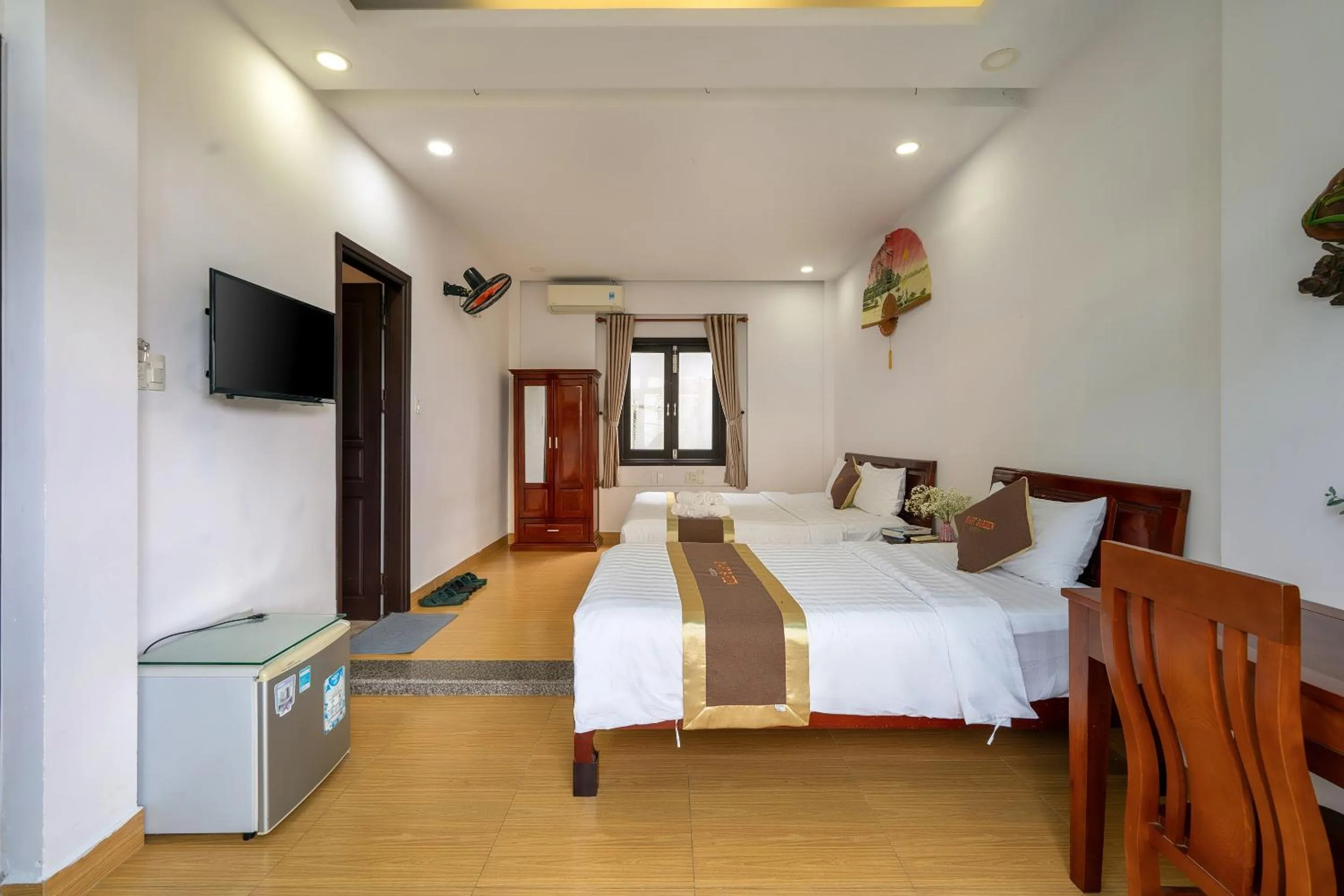 Bed in Smart Garden Homestay