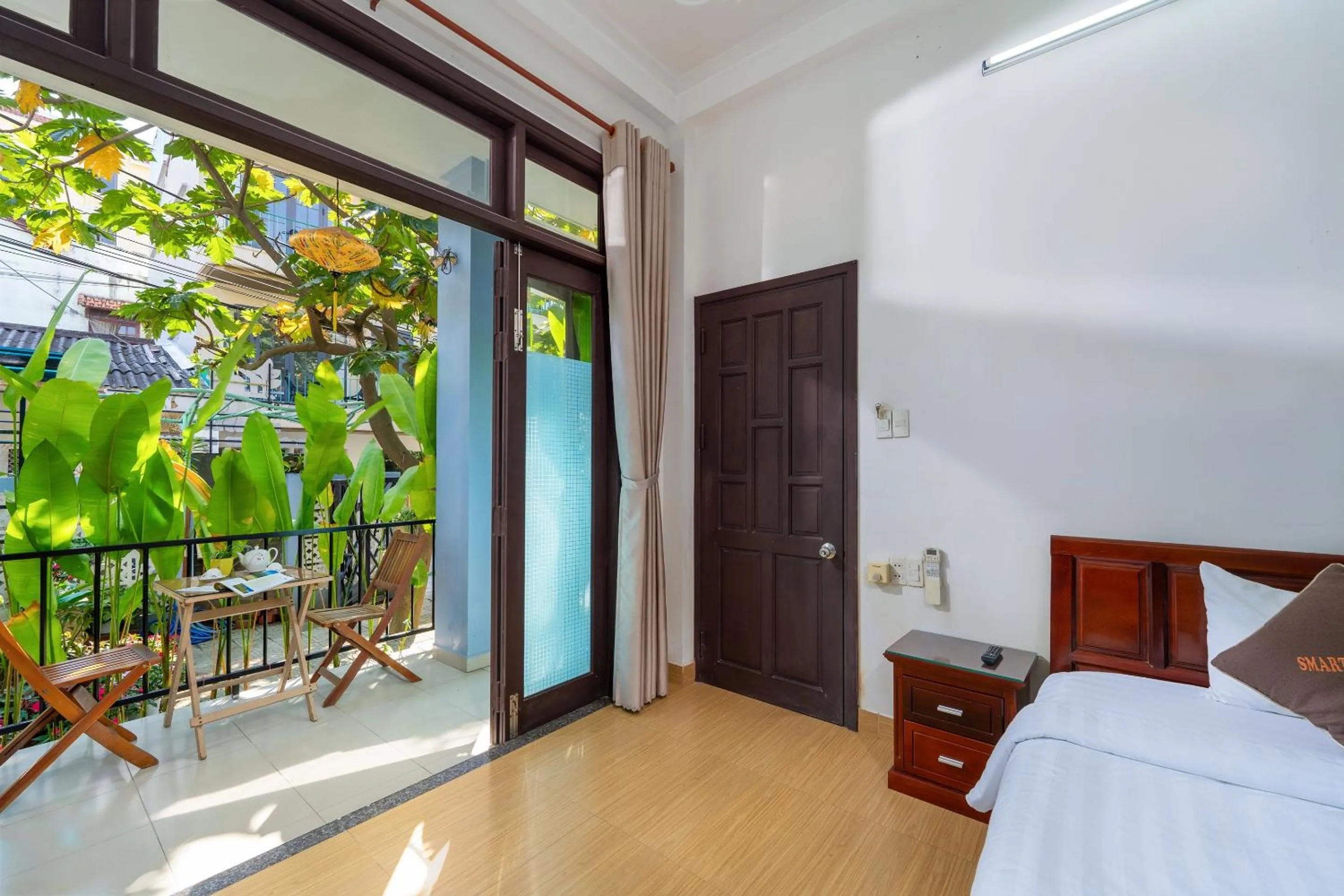 Bed in Smart Garden Homestay