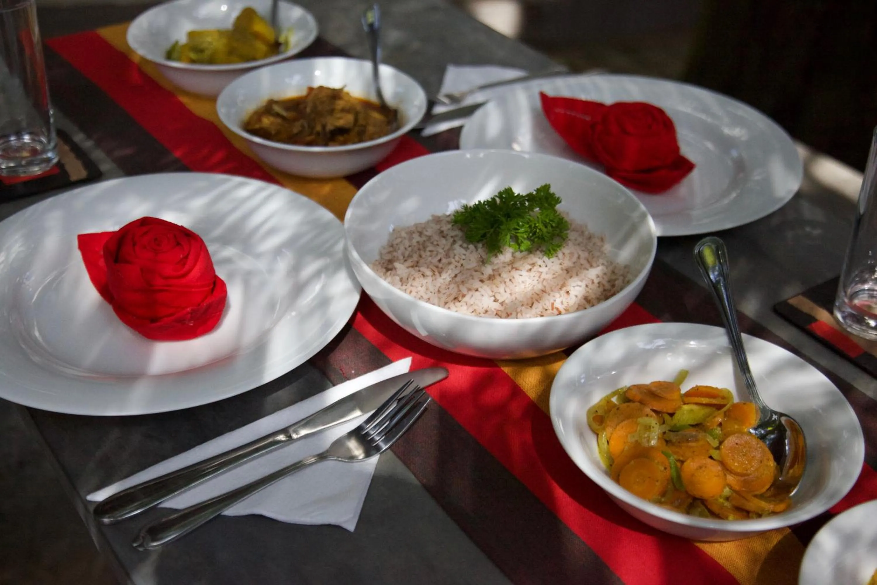 Asian breakfast in Glamour Mirissa