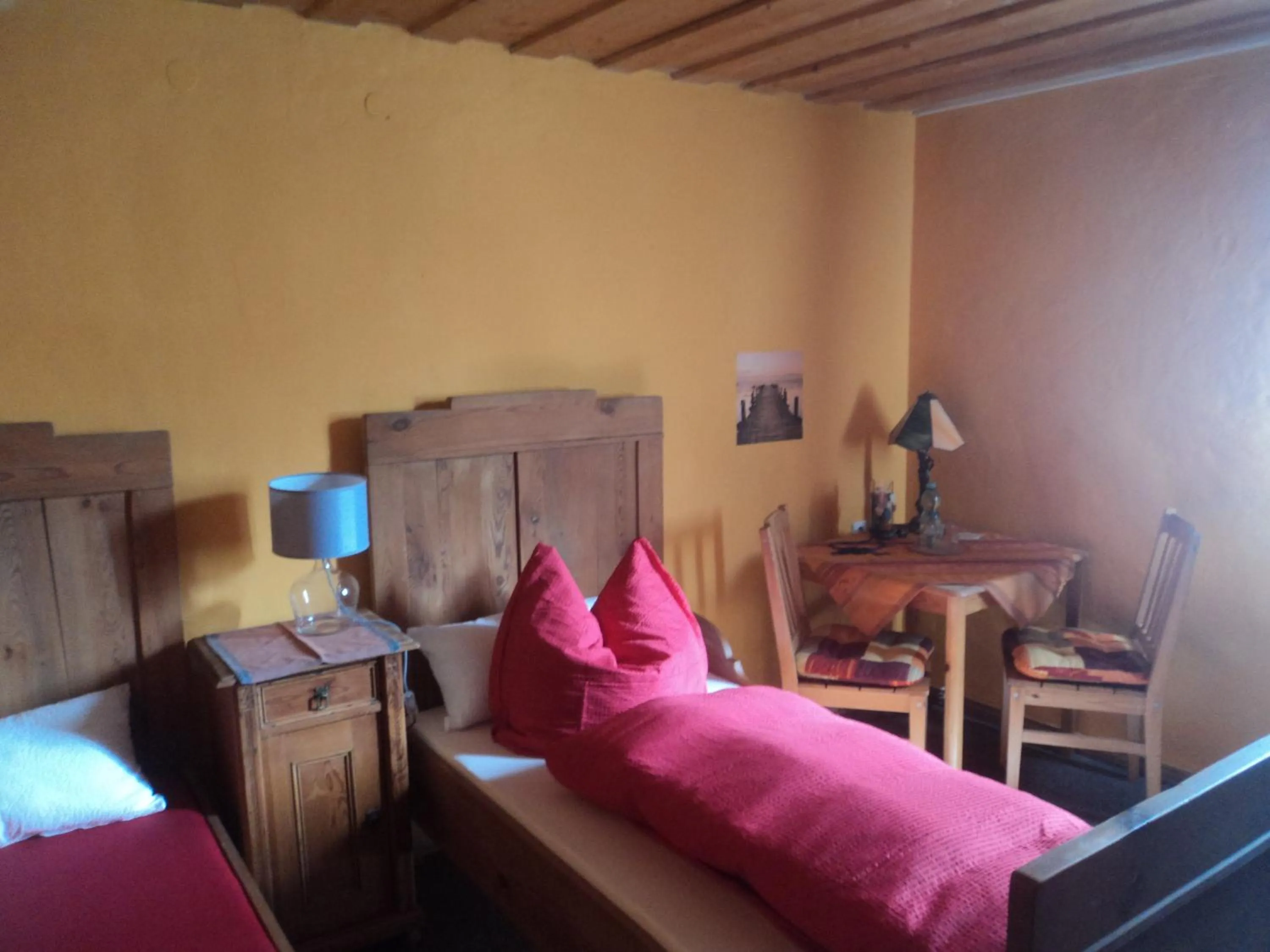 Photo of the whole room, Bed in Alte Poststation Goldener Hirsch