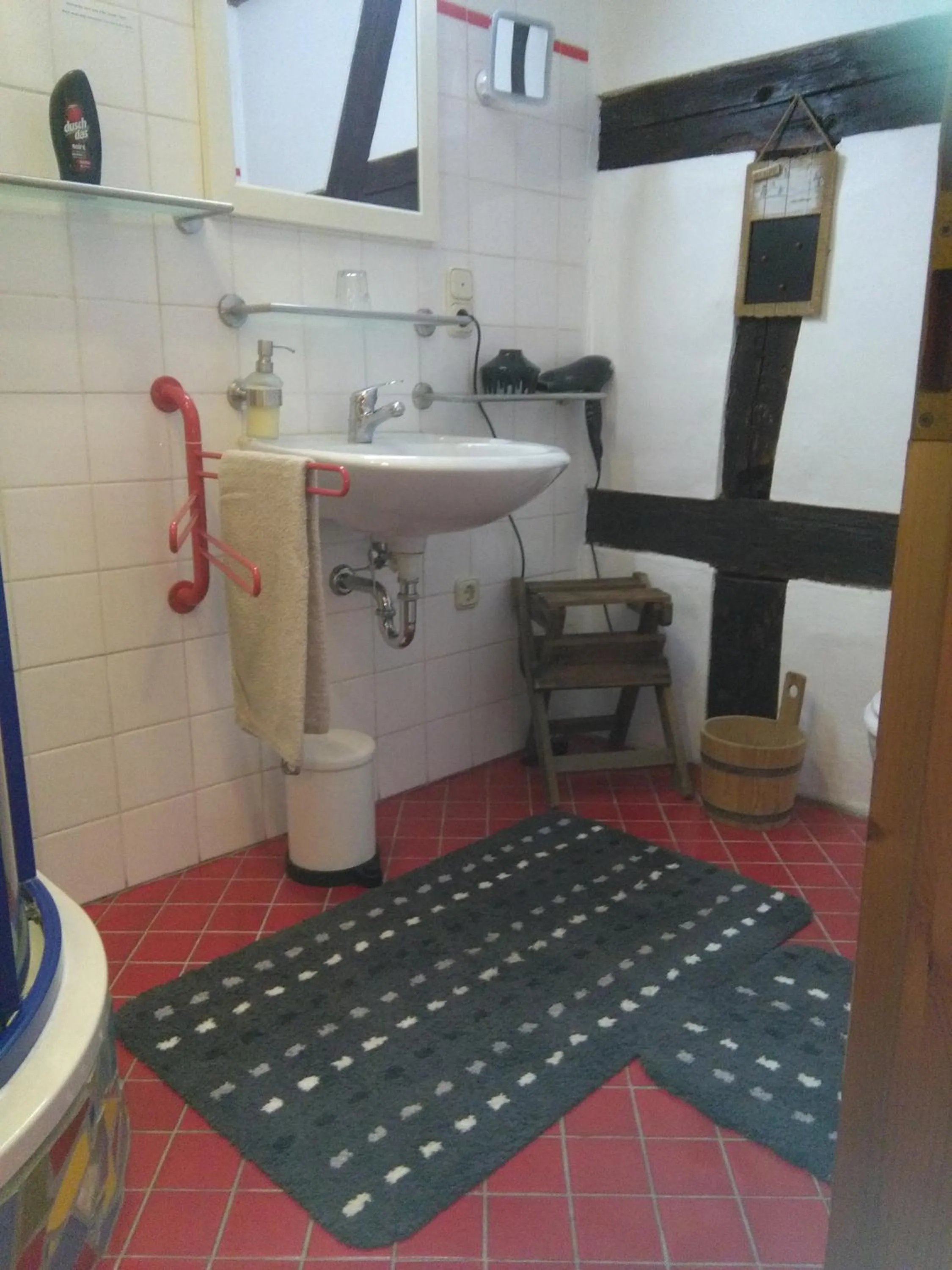 Bathroom in Alte Poststation Goldener Hirsch