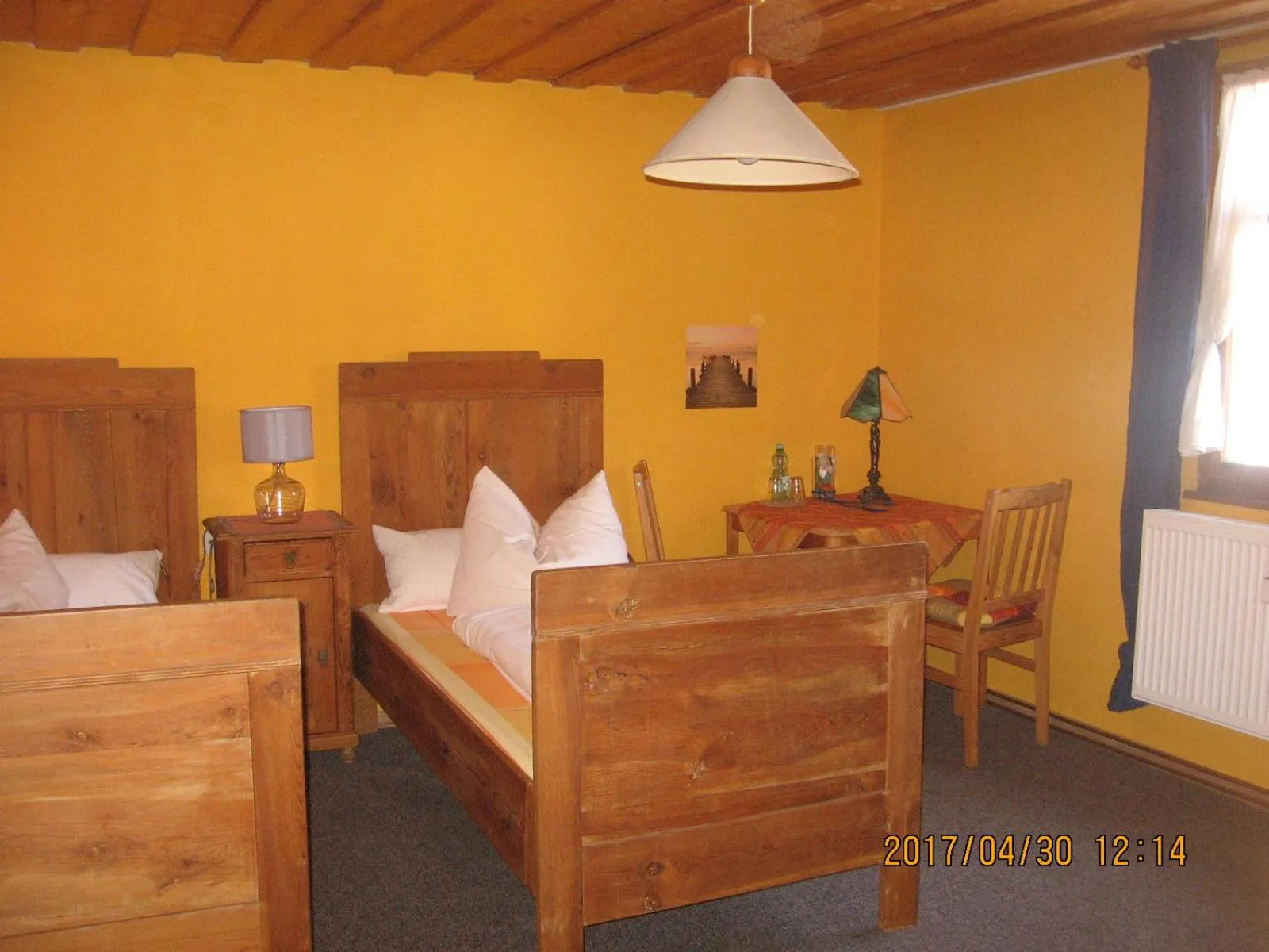 Photo of the whole room, Bed in Alte Poststation Goldener Hirsch