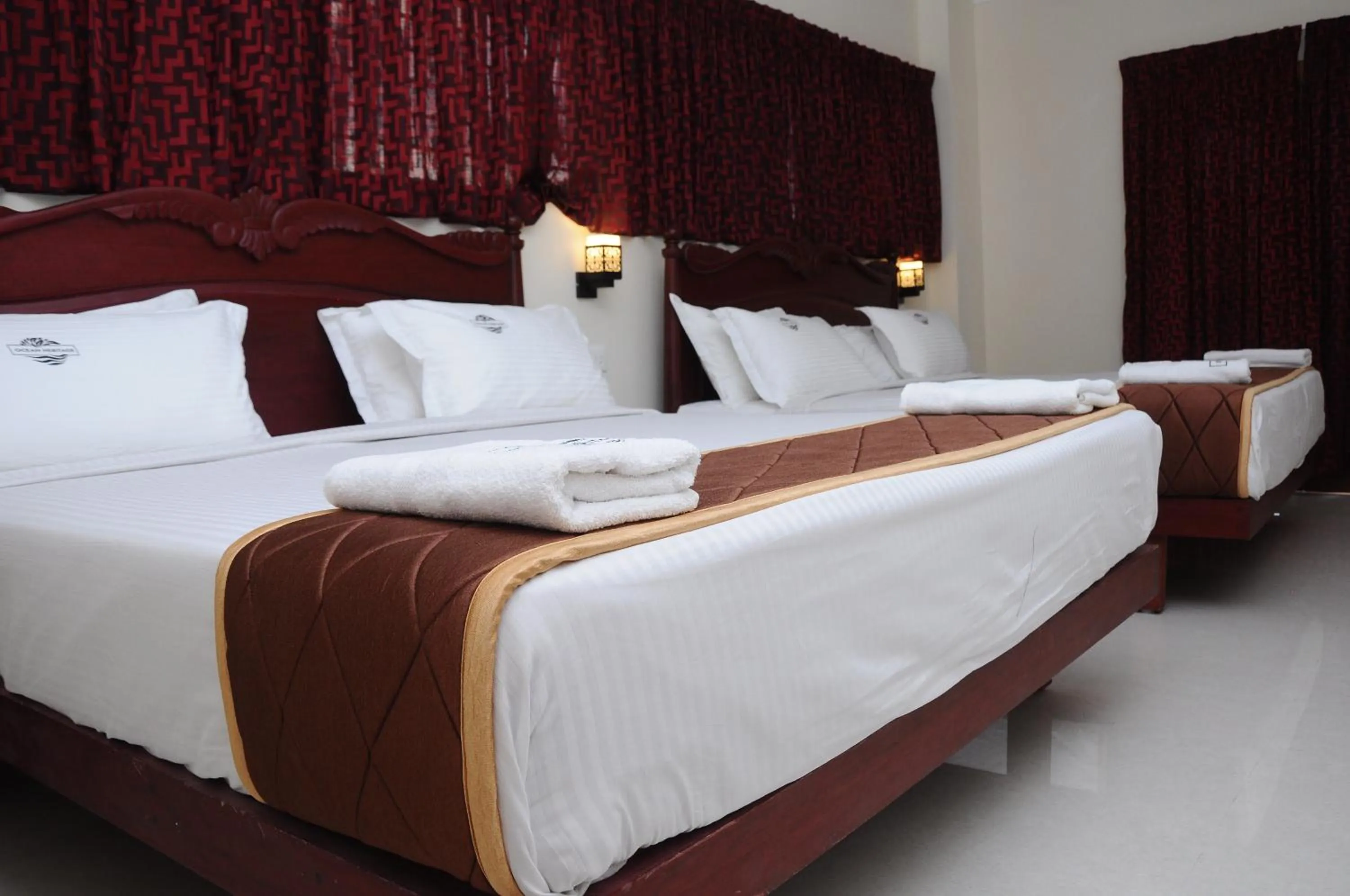 Bed in Hotel Ocean Heritage