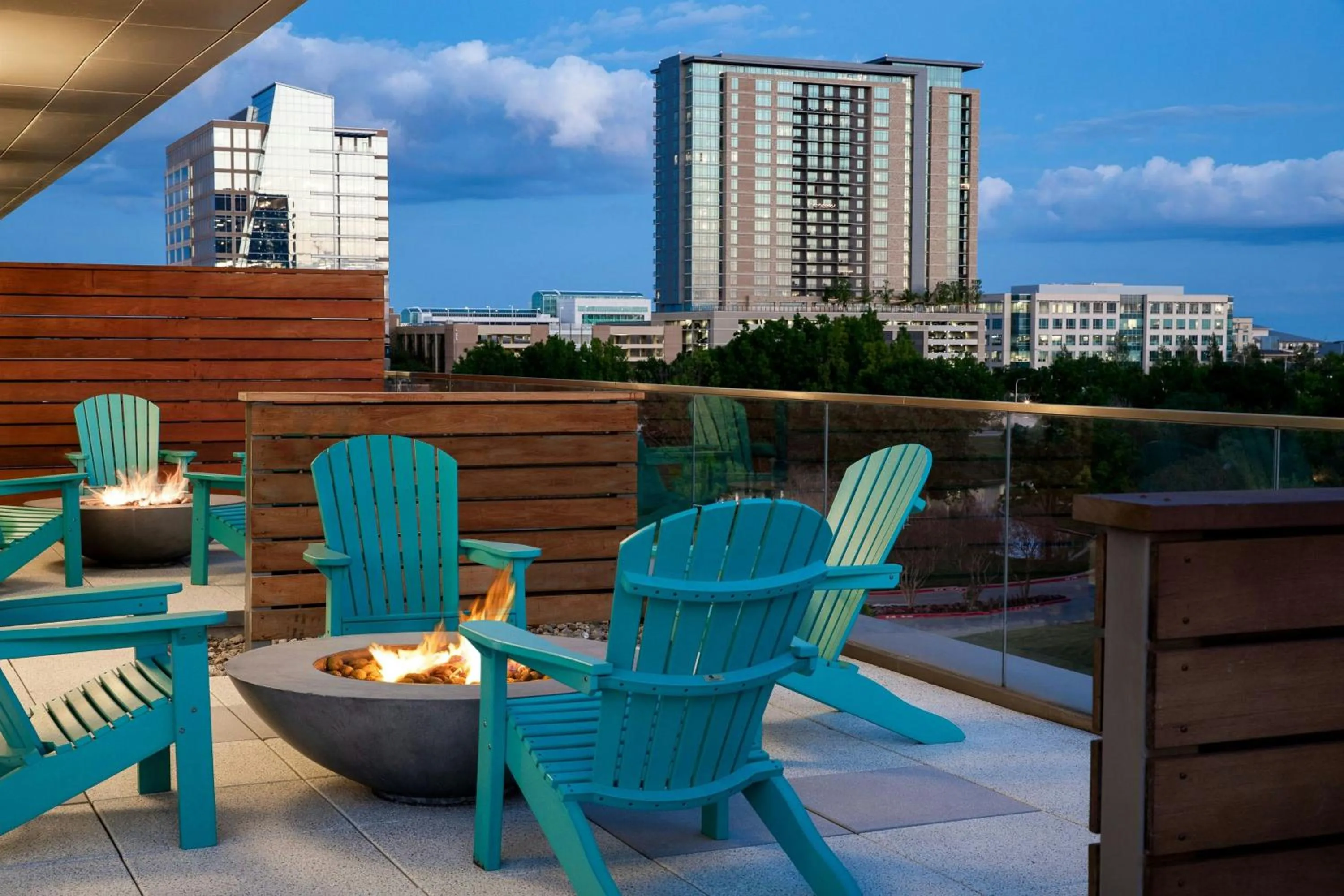 Swimming pool in Renaissance Dallas at Plano Legacy West Hotel