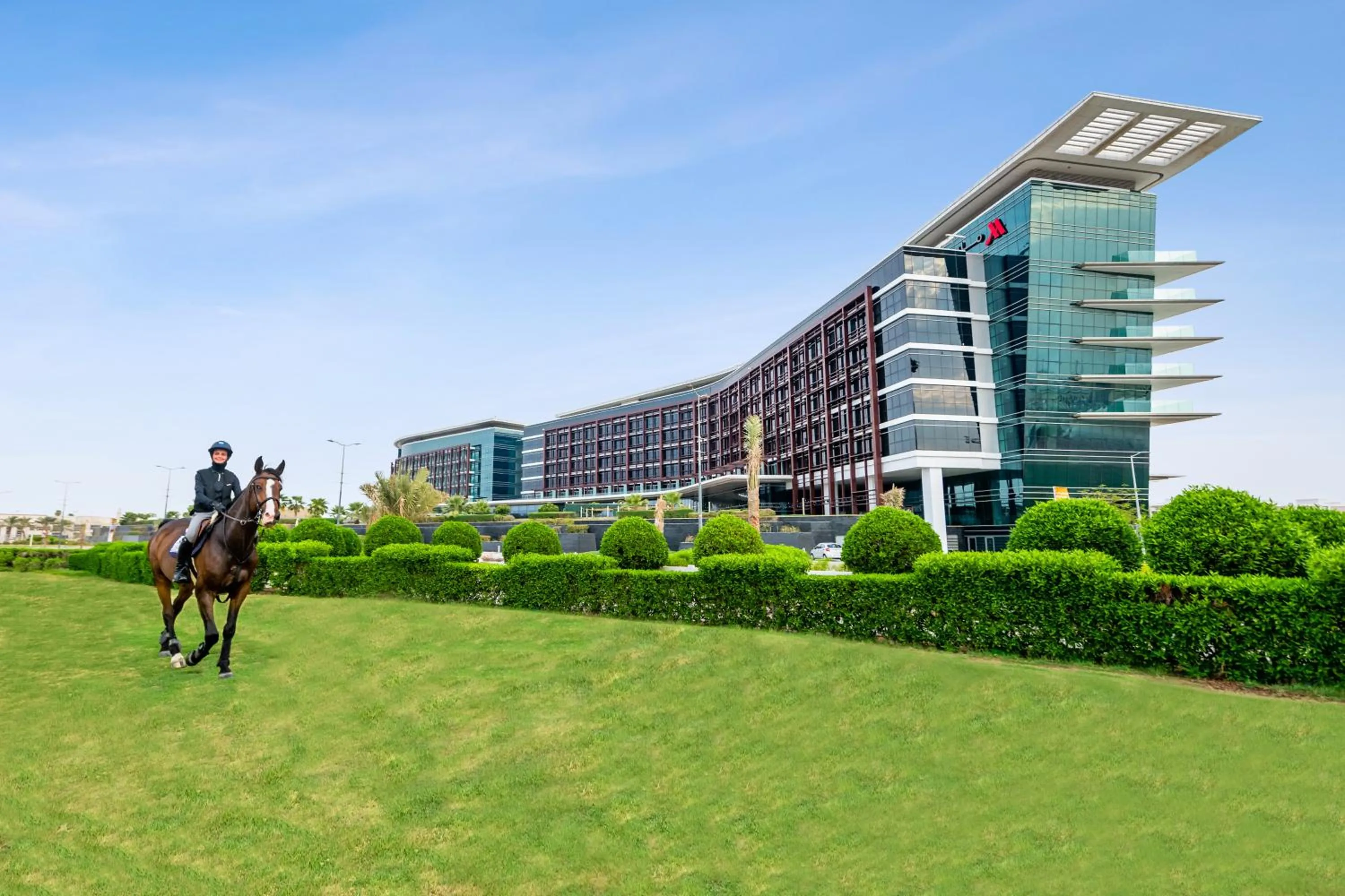 Horse-riding in Marriott Hotel Al Forsan, Abu Dhabi