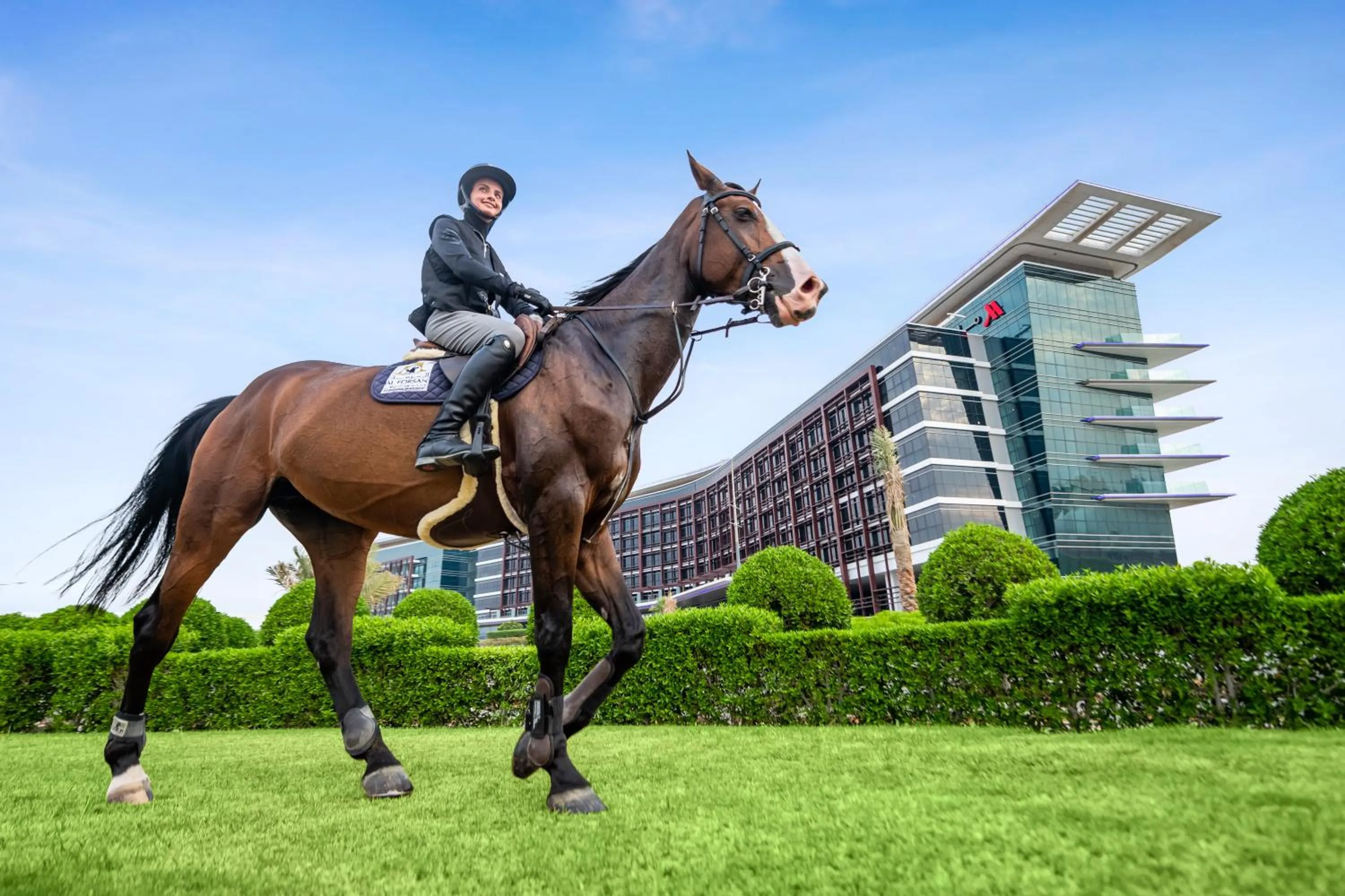 Horse-riding in Marriott Hotel Al Forsan, Abu Dhabi