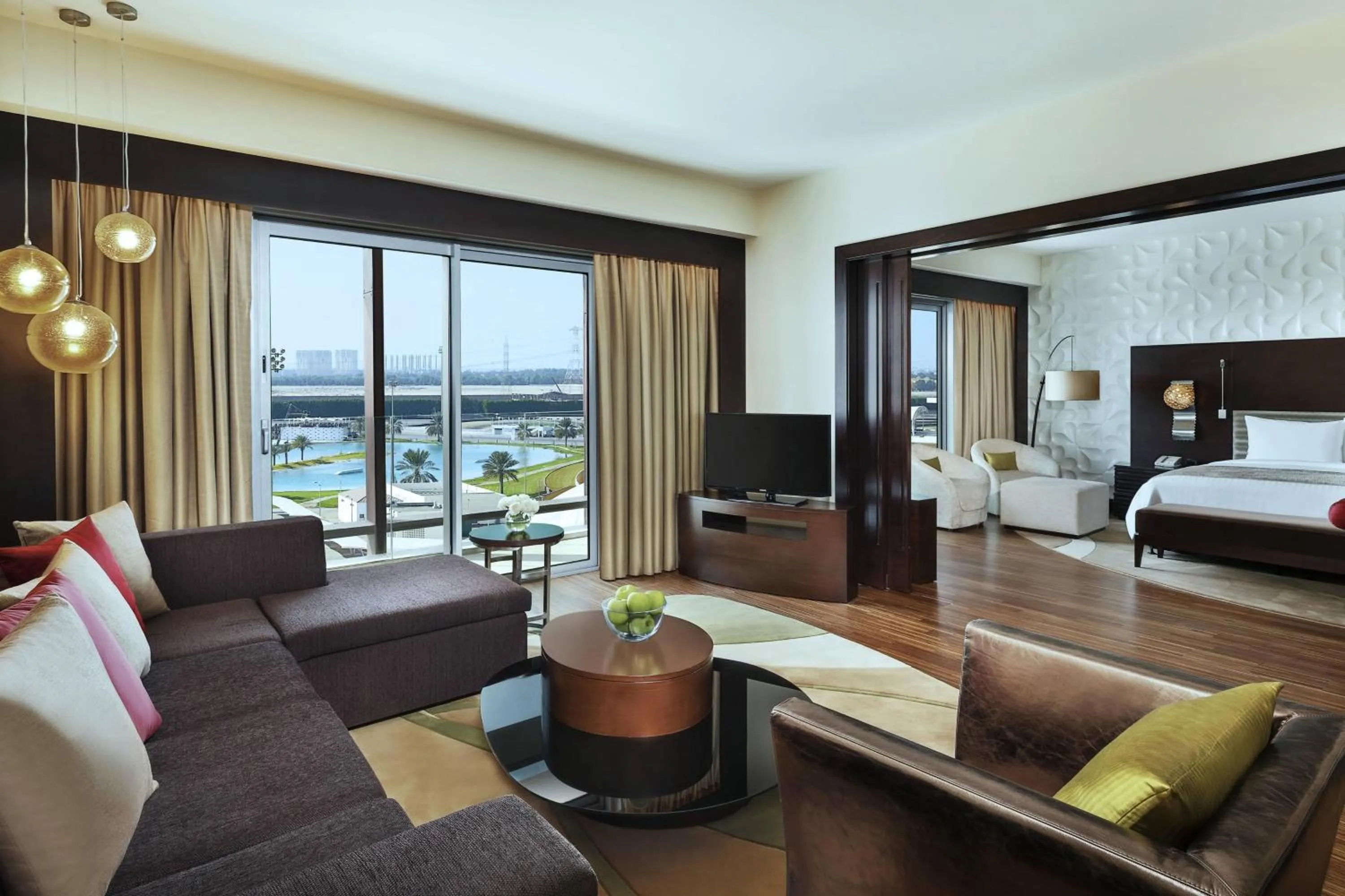 Living room, Bed in Marriott Hotel Al Forsan, Abu Dhabi