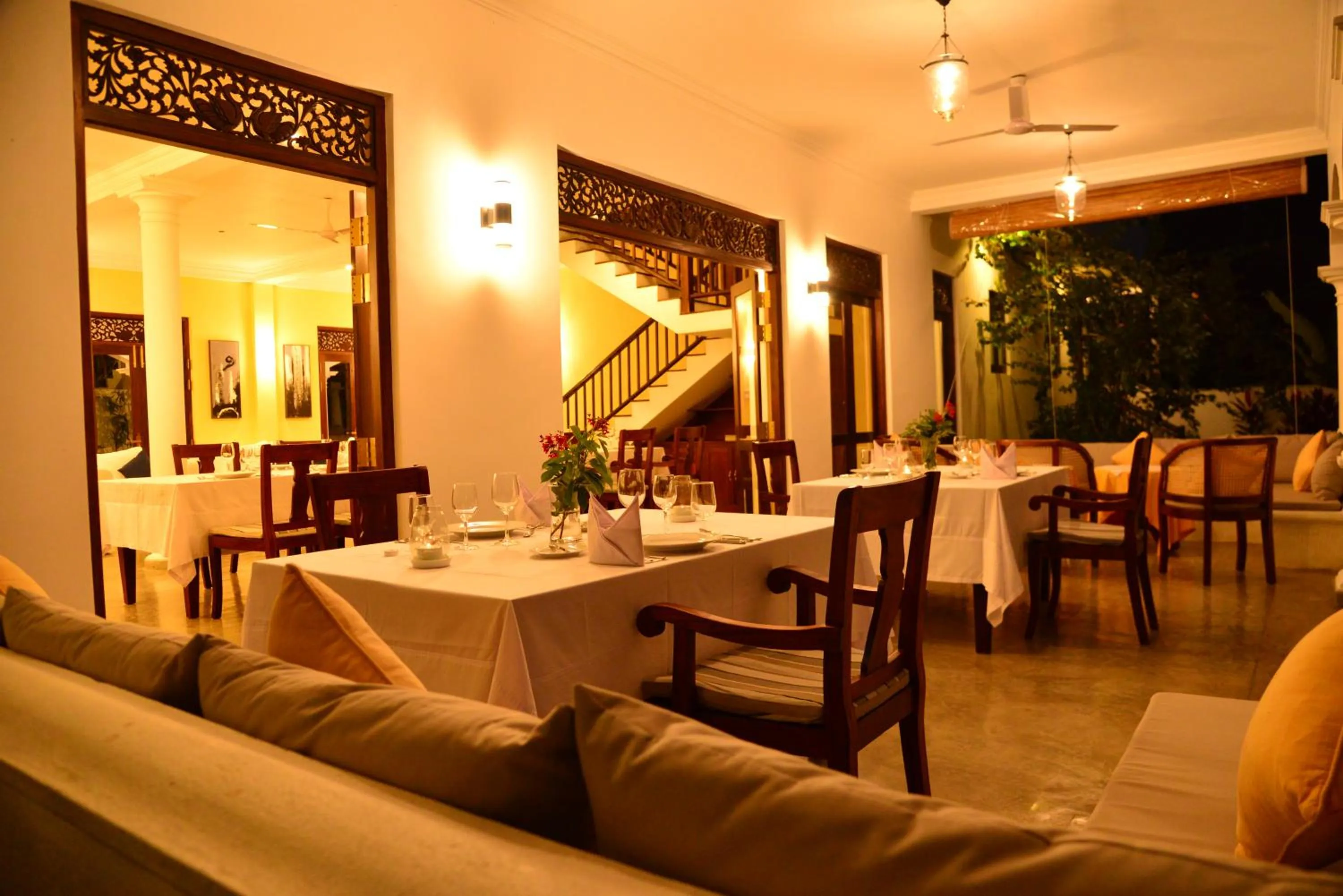Restaurant/places to eat in Boutique Villa Shanthi