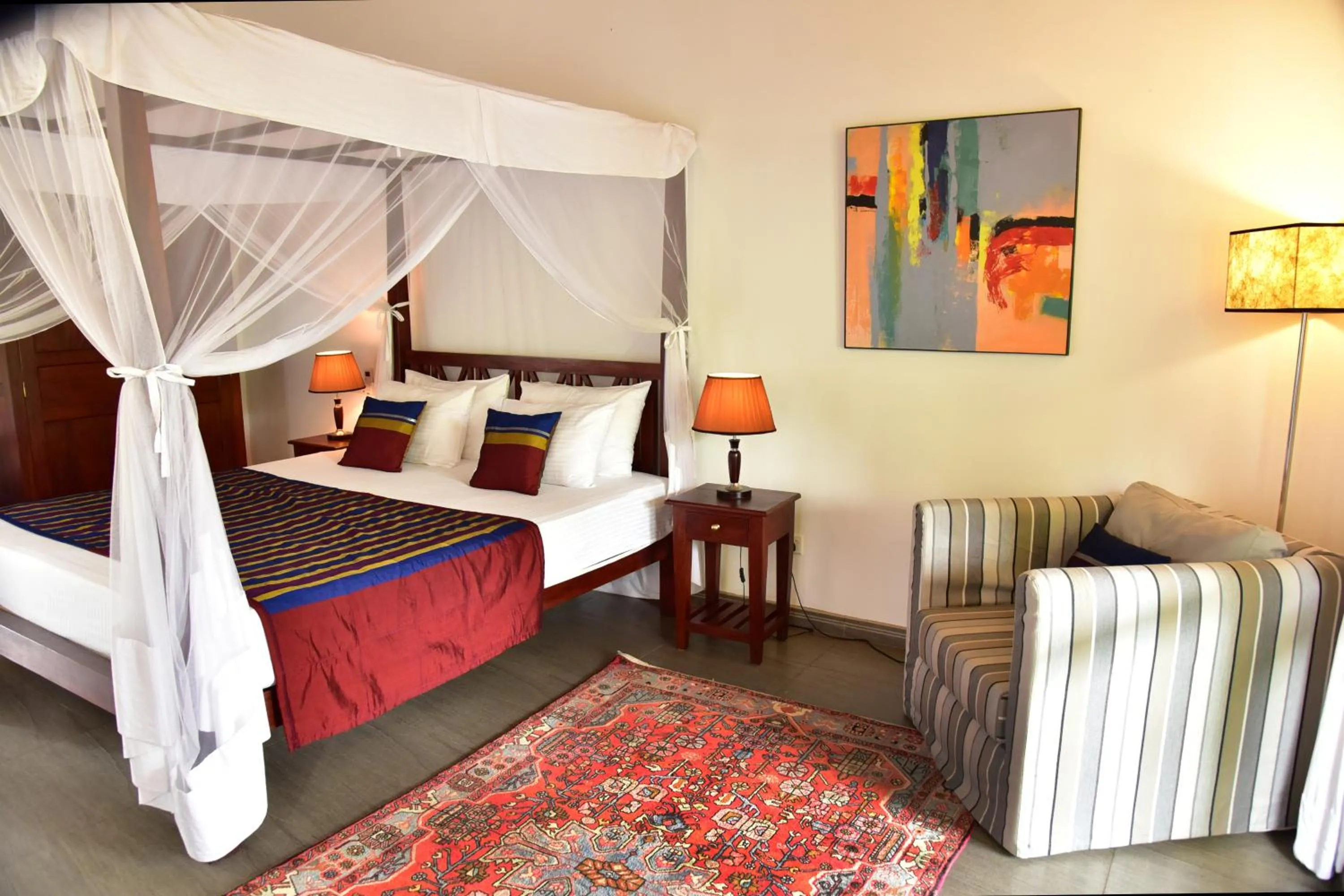 Bed in Boutique Villa Shanthi