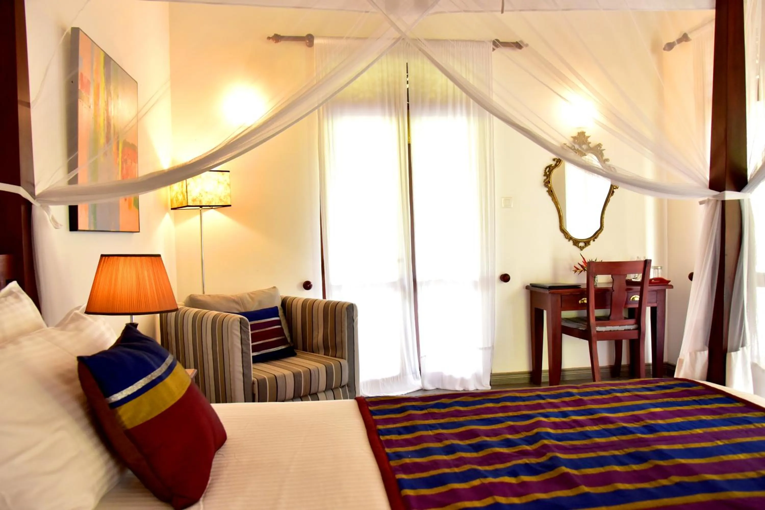 Bed in Boutique Villa Shanthi