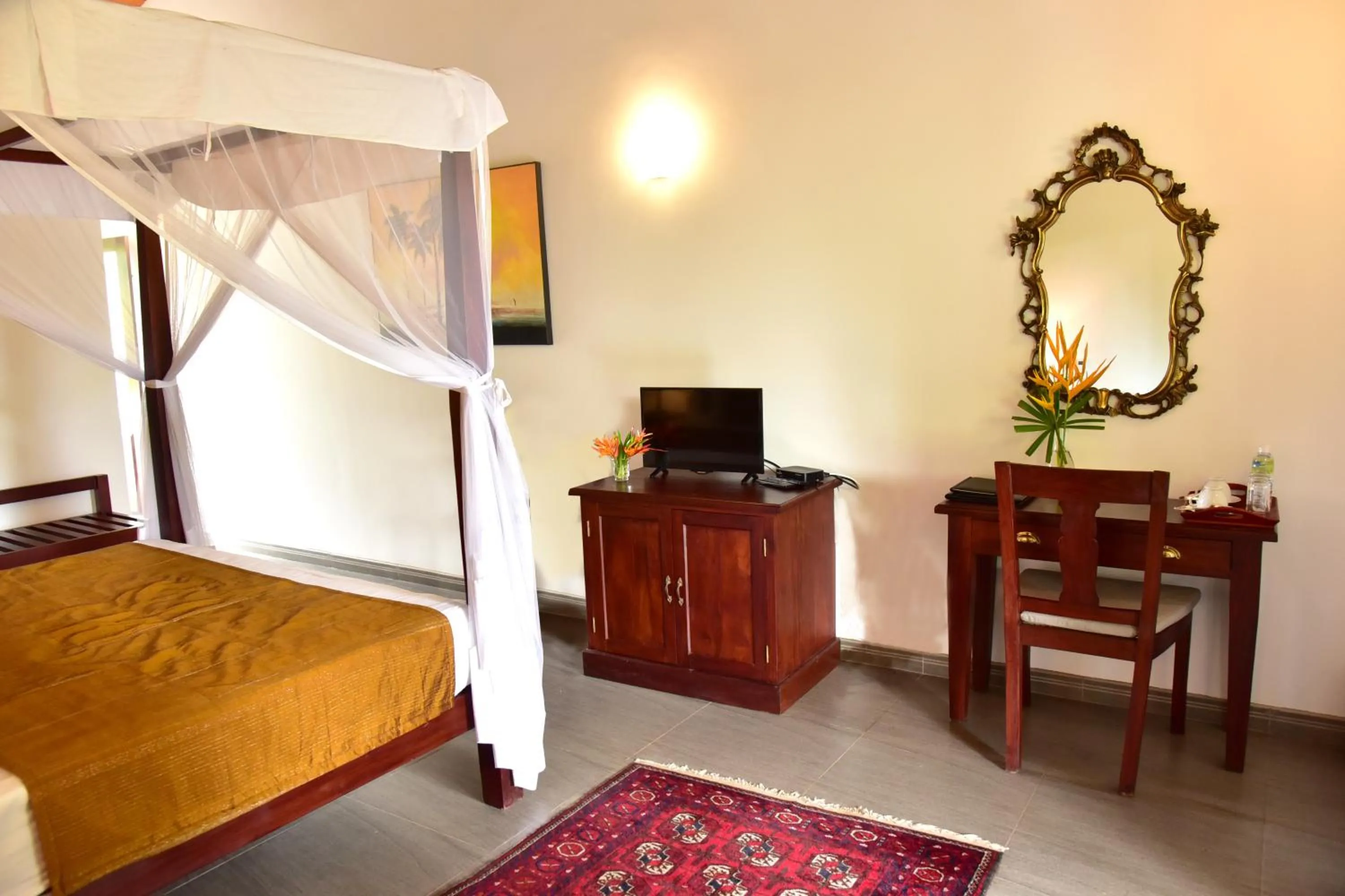 Bed in Boutique Villa Shanthi