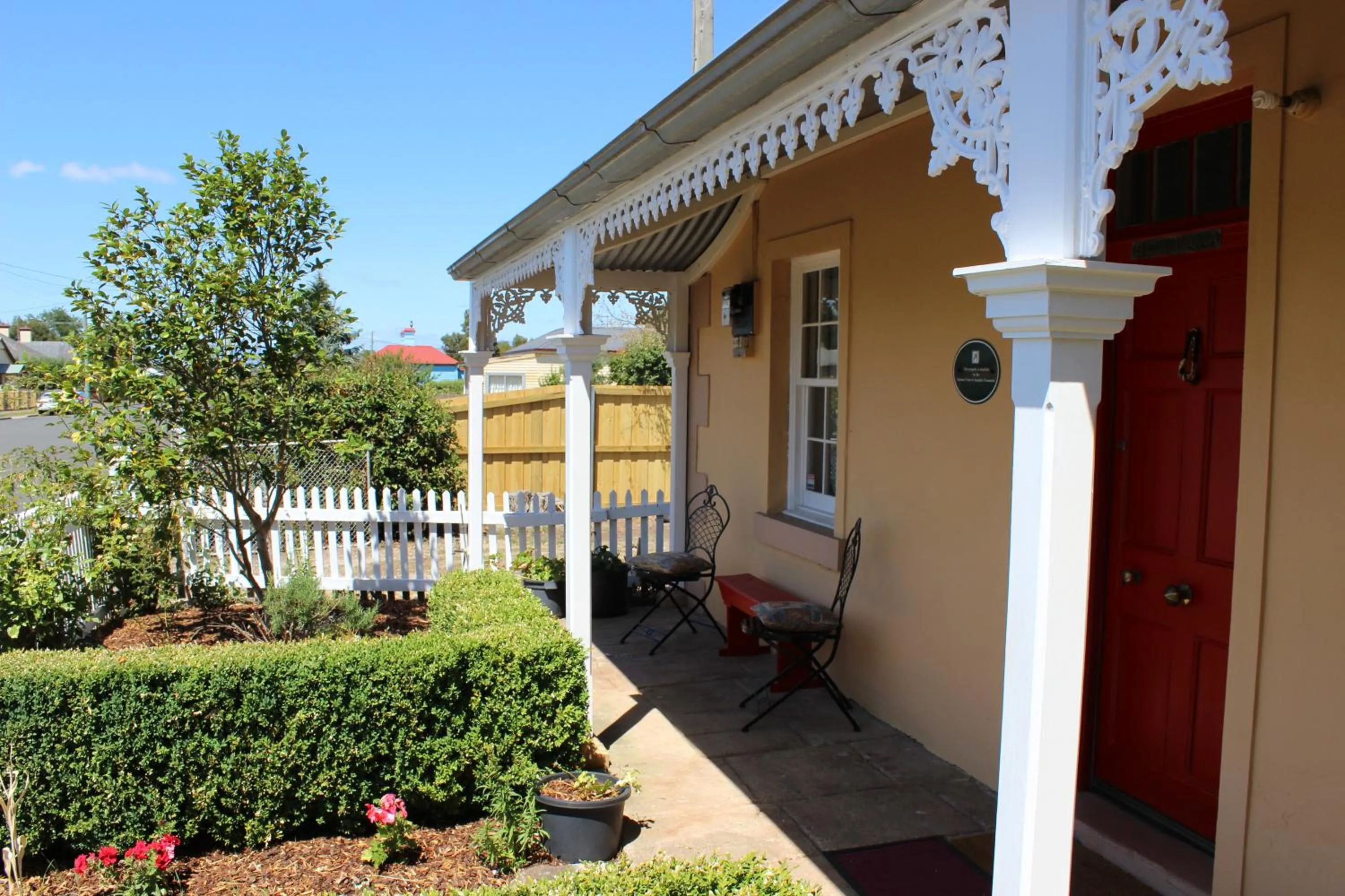 Patio in Bellamona Cottage Longford