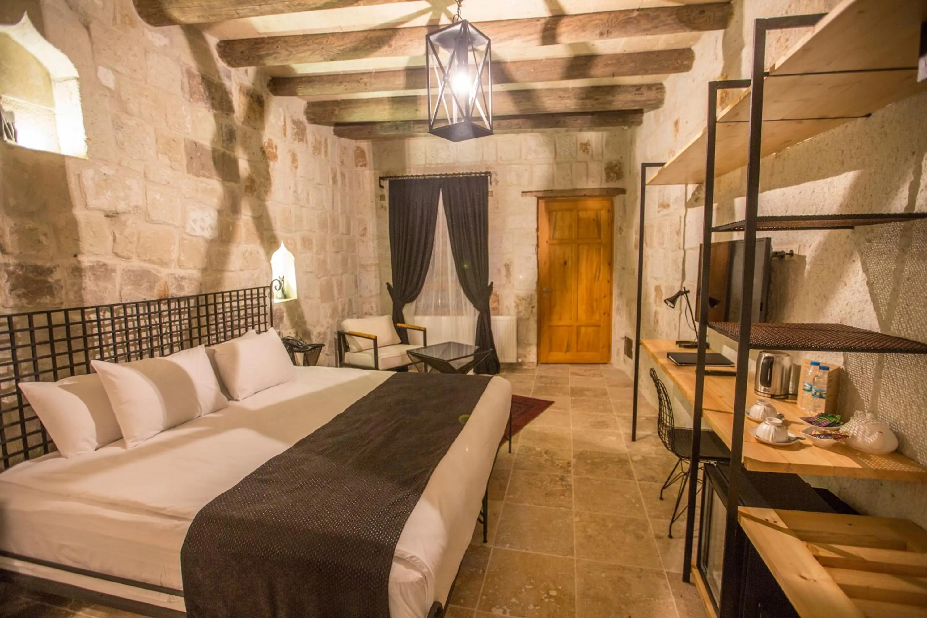 Bed in Agarta Cave Hotel