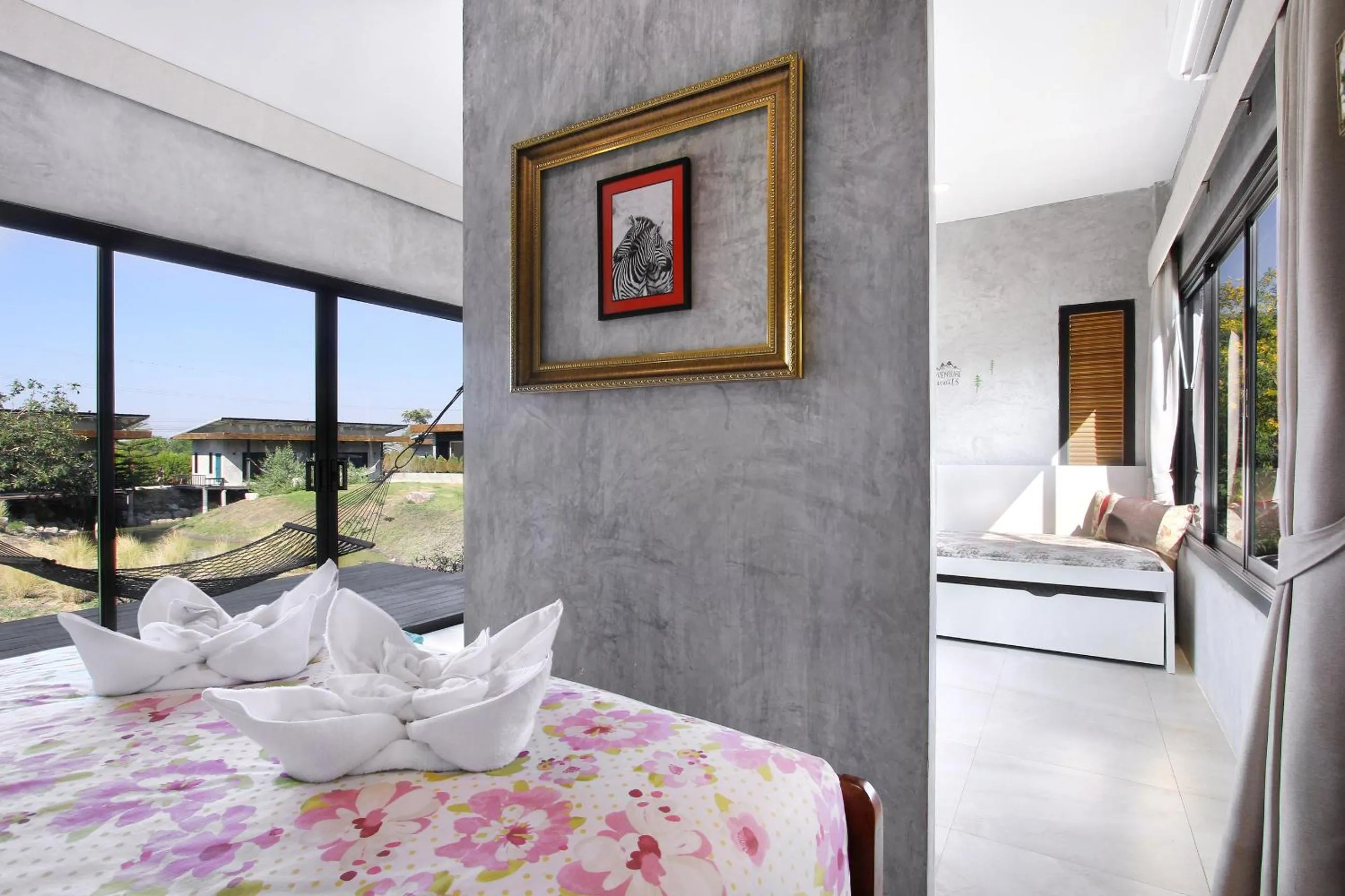 Bedroom, Bed in White Knot Khao Yai