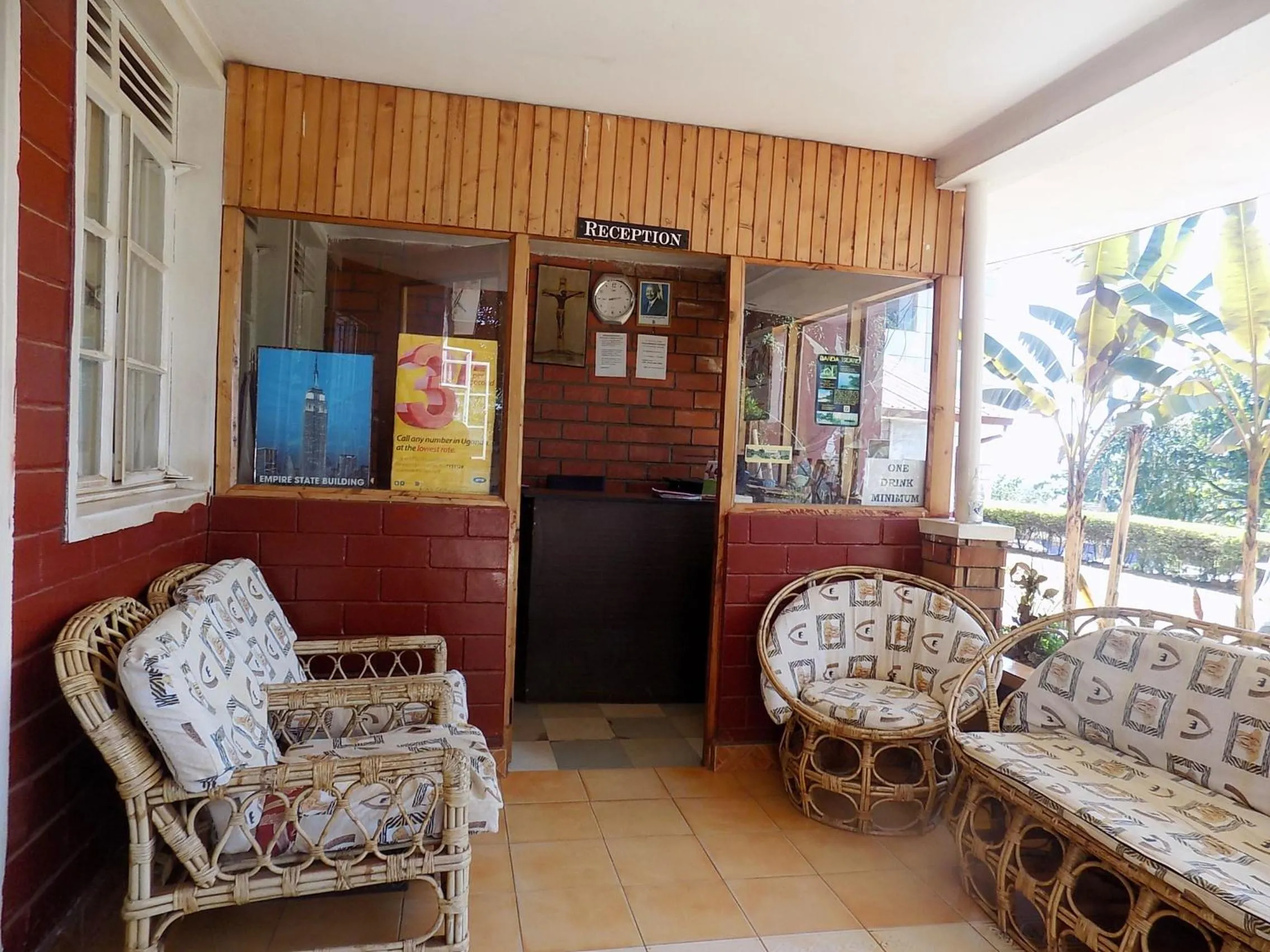 Lobby or reception in Manhattan Guesthouse Kampala