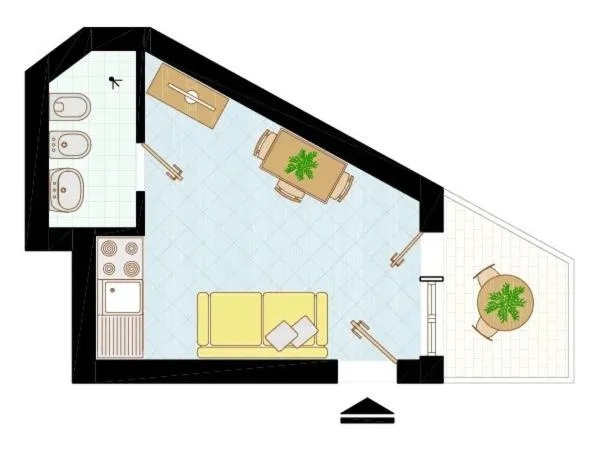 Floor plan in Appartamenti I Moschettieri
