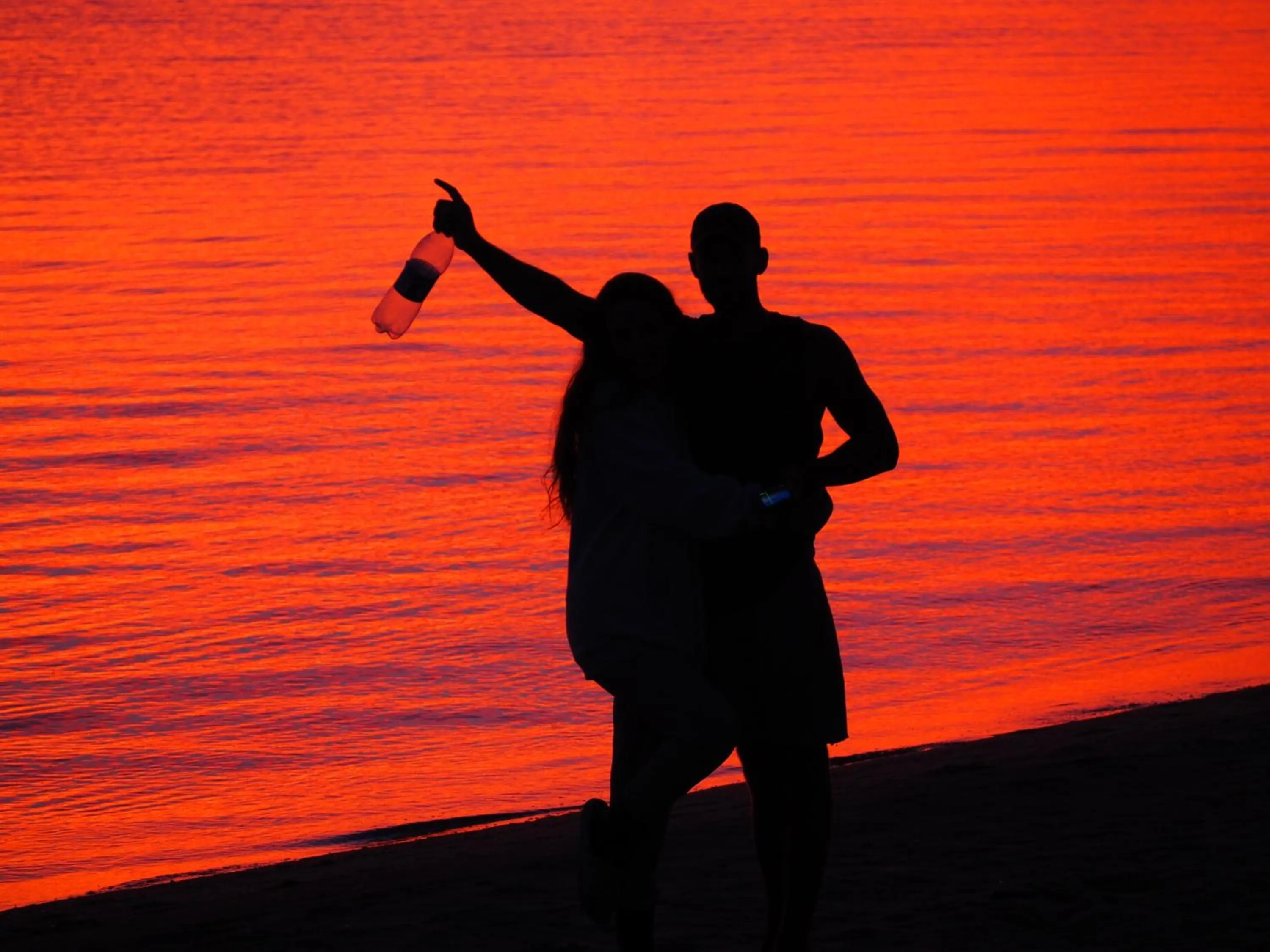 People in Footprints Beach Resort